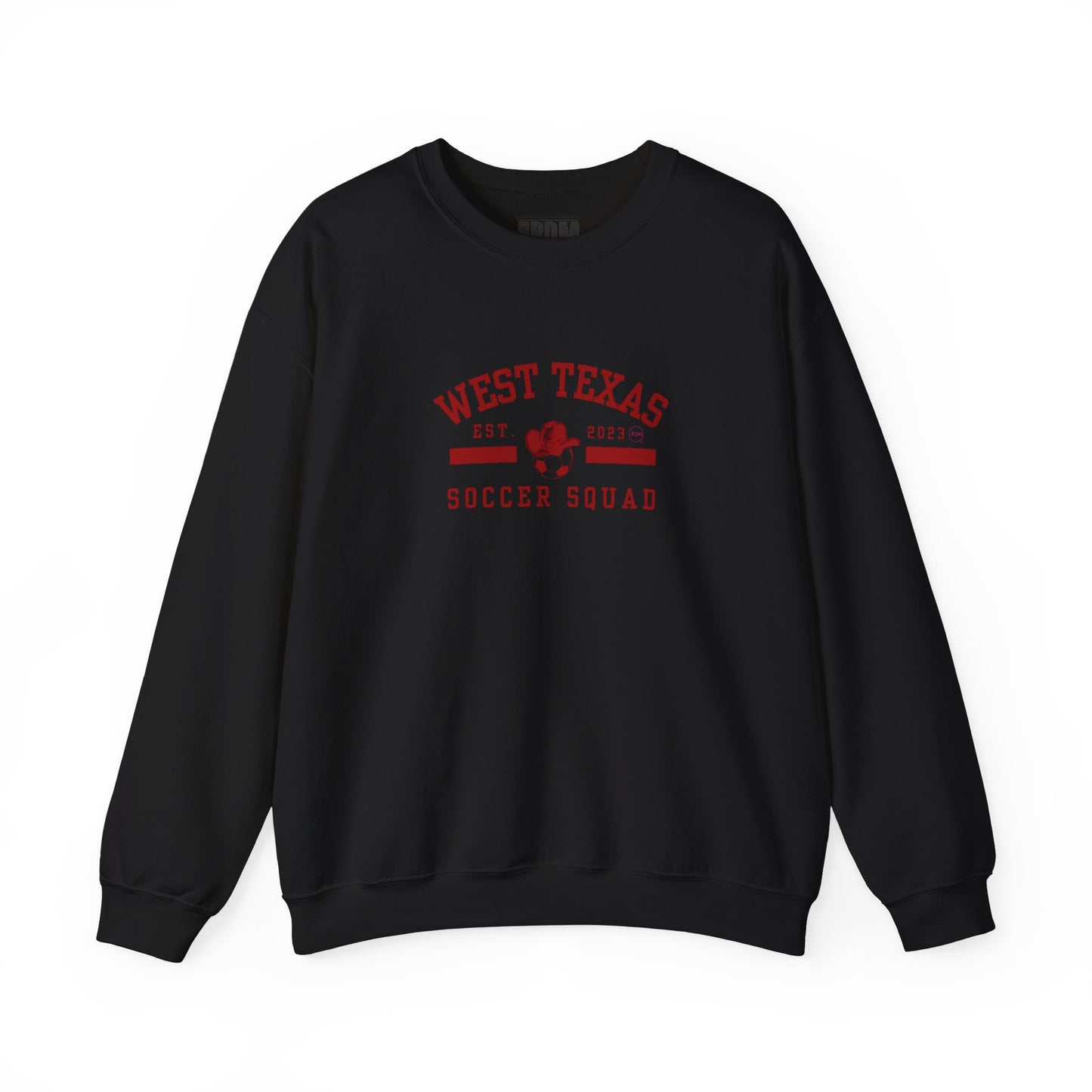West Texas Soccer Squad Red Letters Unisex Heavy Blend™ Crewneck Sweatshirt