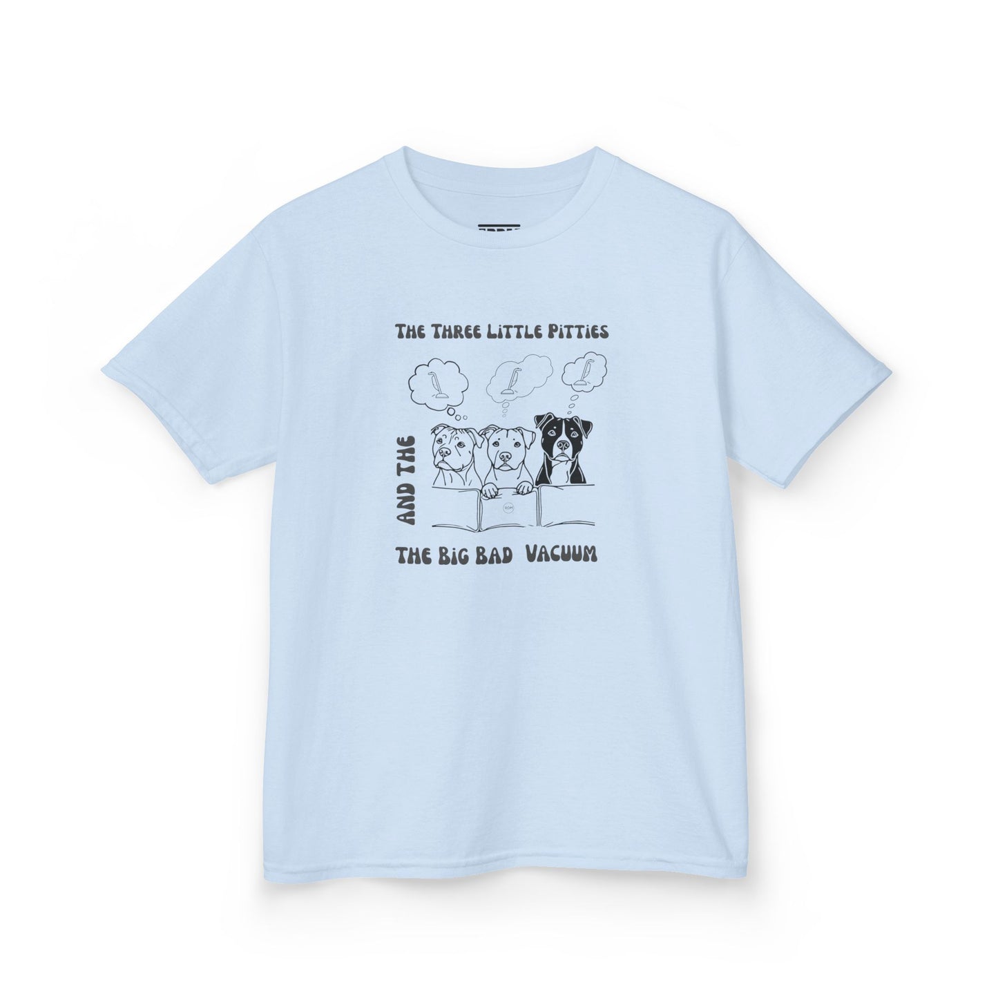 Kids Pitbull Heavy Cotton T-Shirt – Adorable Dog Tee for Young Pitbull Lovers