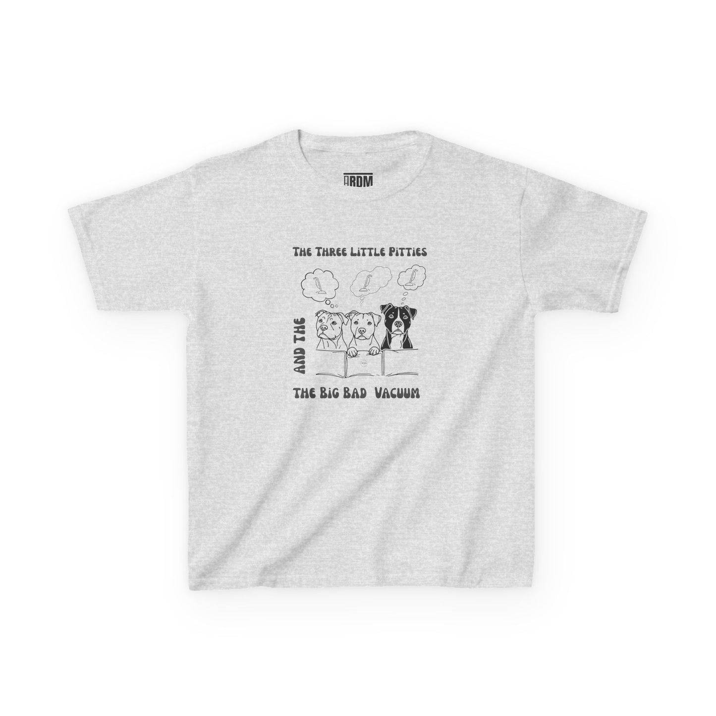 Kids Pitbull Heavy Cotton T-Shirt – Adorable Dog Tee for Young Pitbull Lovers
