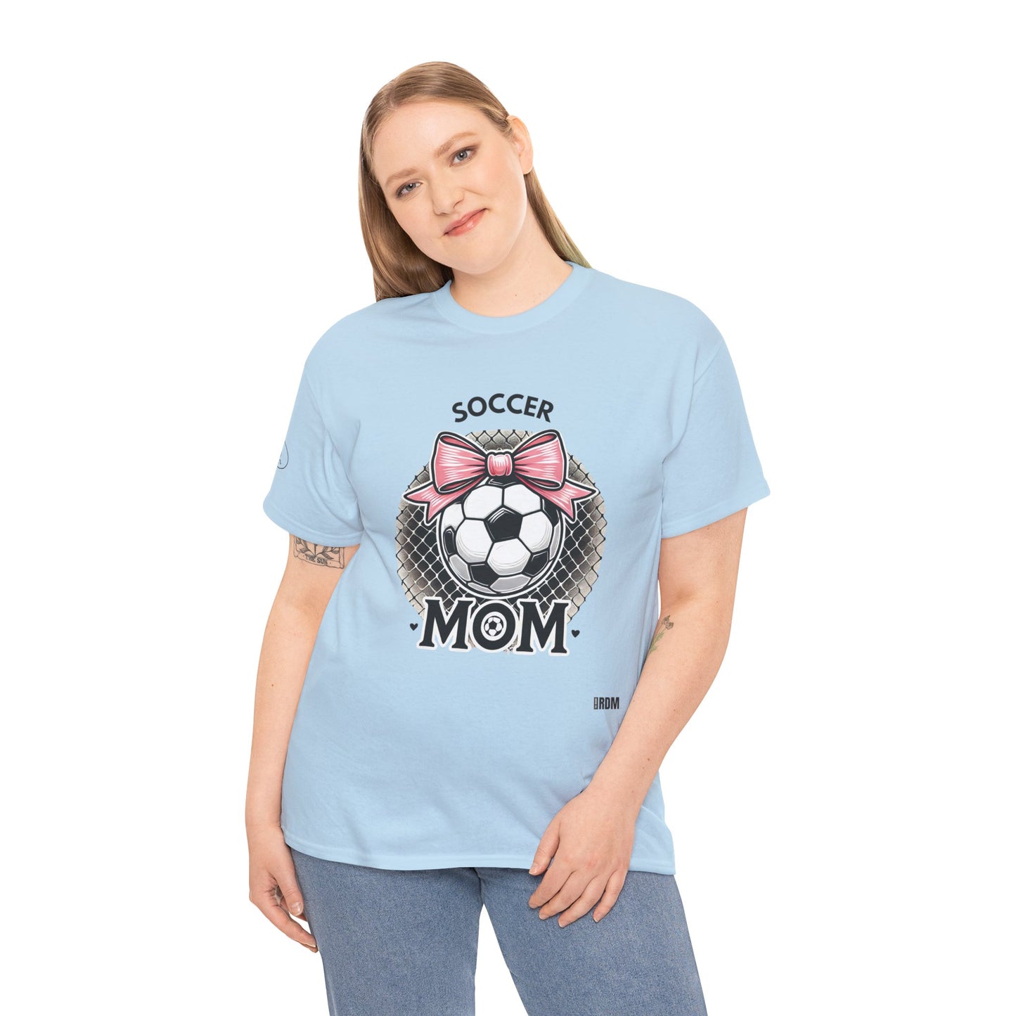 Soccer mom gear Unisex Heavy Cotton Tee, soccer, soccer ball, futbol