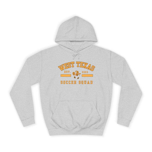 West Texas Soccer Mom Yellow Letters Unisex College Hoodie
