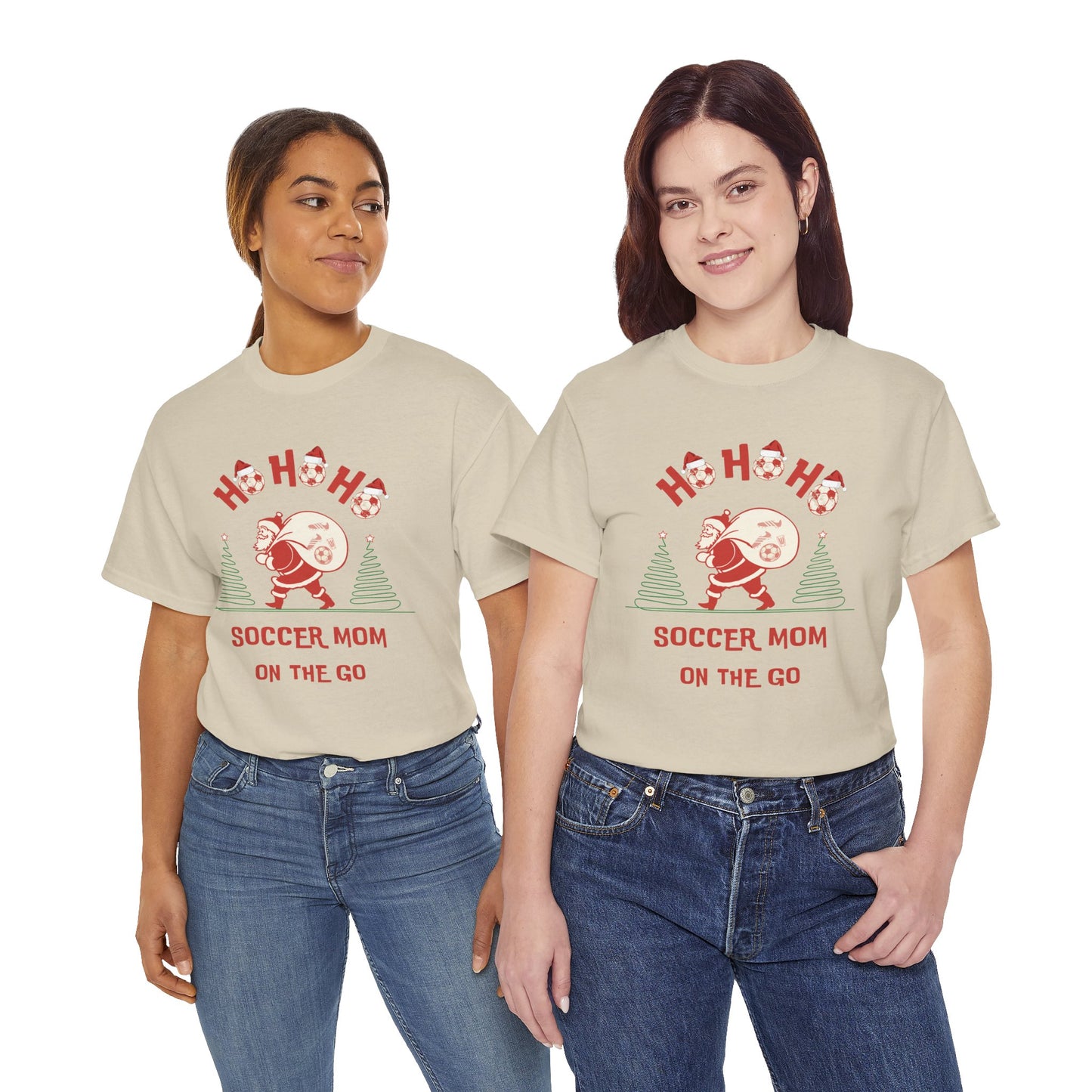 Ho Ho Ho Soccer Mom on the Go Christmas Shirt Holiday