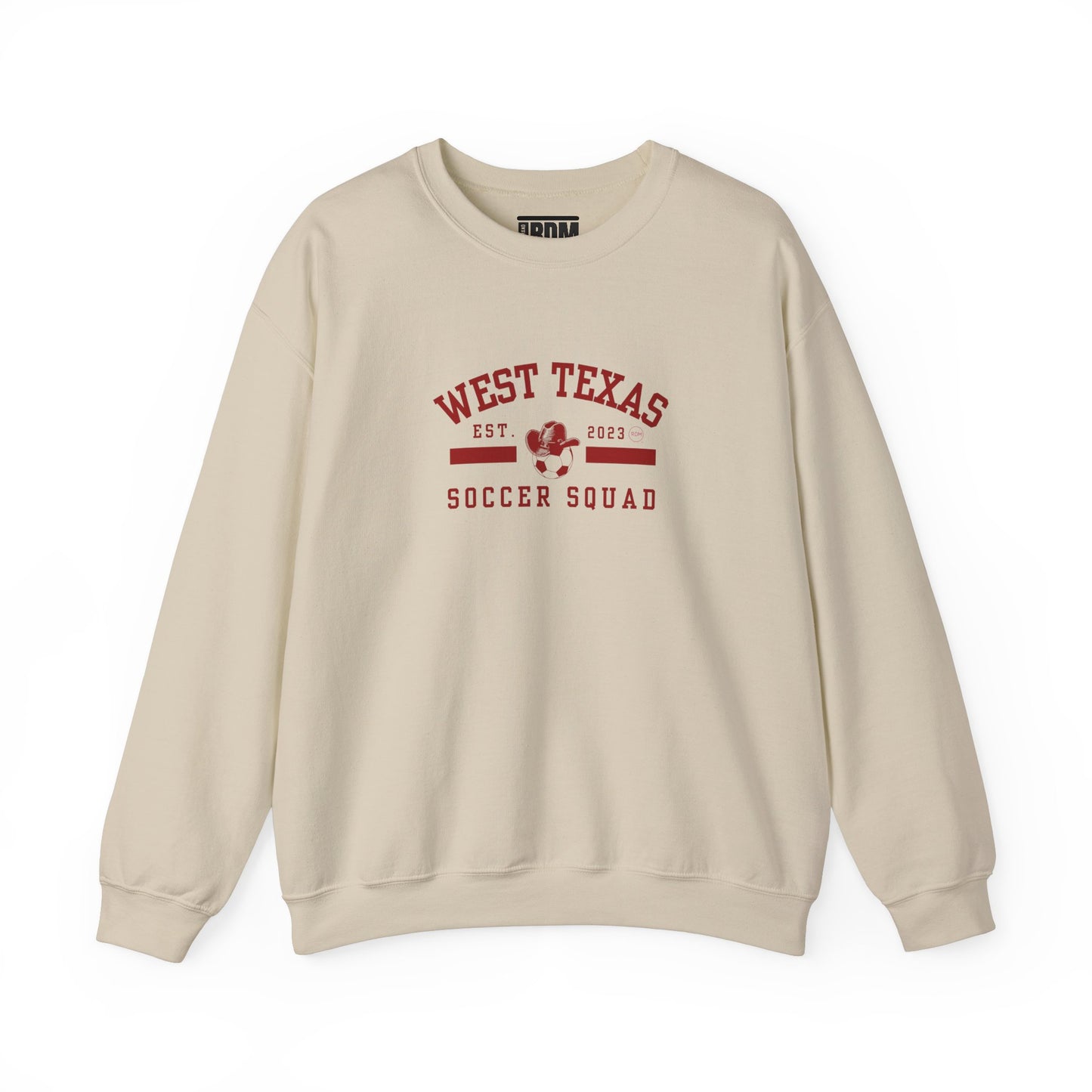 West Texas Soccer Squad Red Letters Unisex Heavy Blend™ Crewneck Sweatshirt