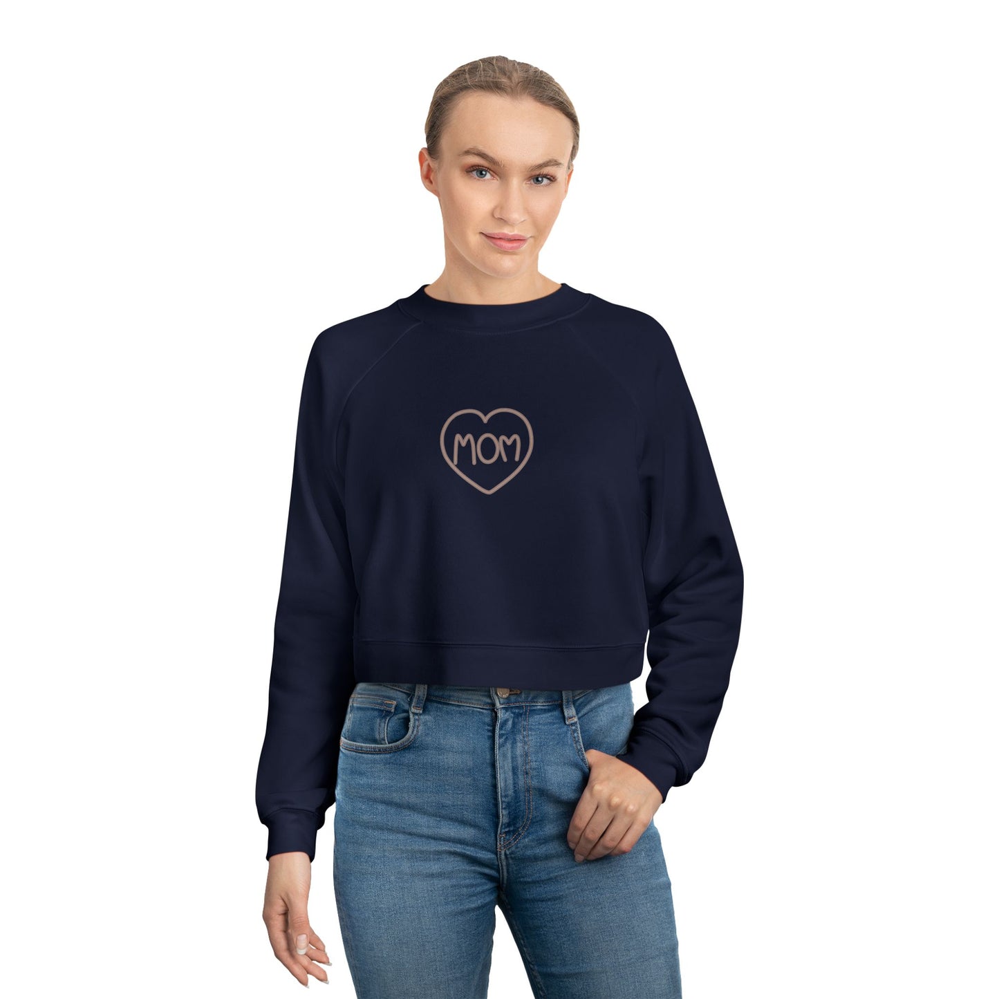 Mother’s Day Cropped Fleece Pullover Sweatshirt Cozy Gift for Mom Stylish & Heartfelt