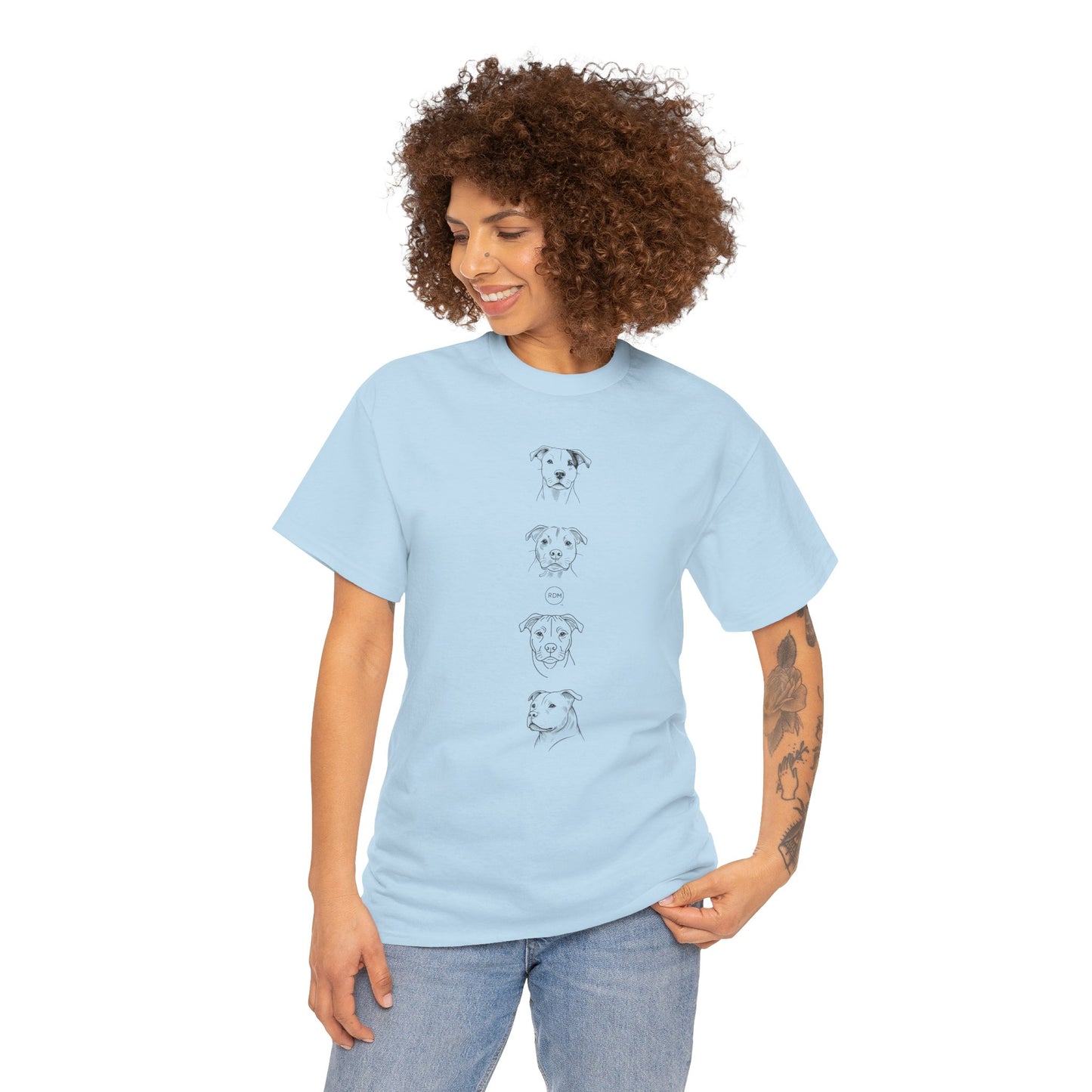 Premium Unisex Heavy Cotton Adult Pitbull T-Shirt – Bold Dog Lover Graphic Tee for Ultimate Comfort