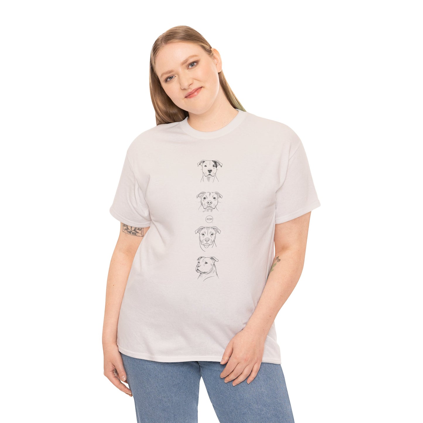 Premium Unisex Heavy Cotton Adult Pitbull T-Shirt – Bold Dog Lover Graphic Tee for Ultimate Comfort
