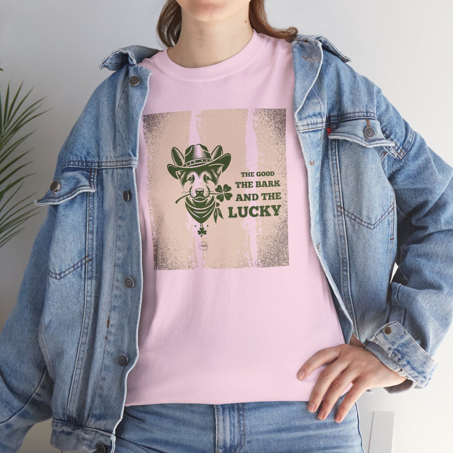 Lucky Dog Parent Shirt St. Patrick's Day Unisex Heavy Cotton Tee Adult