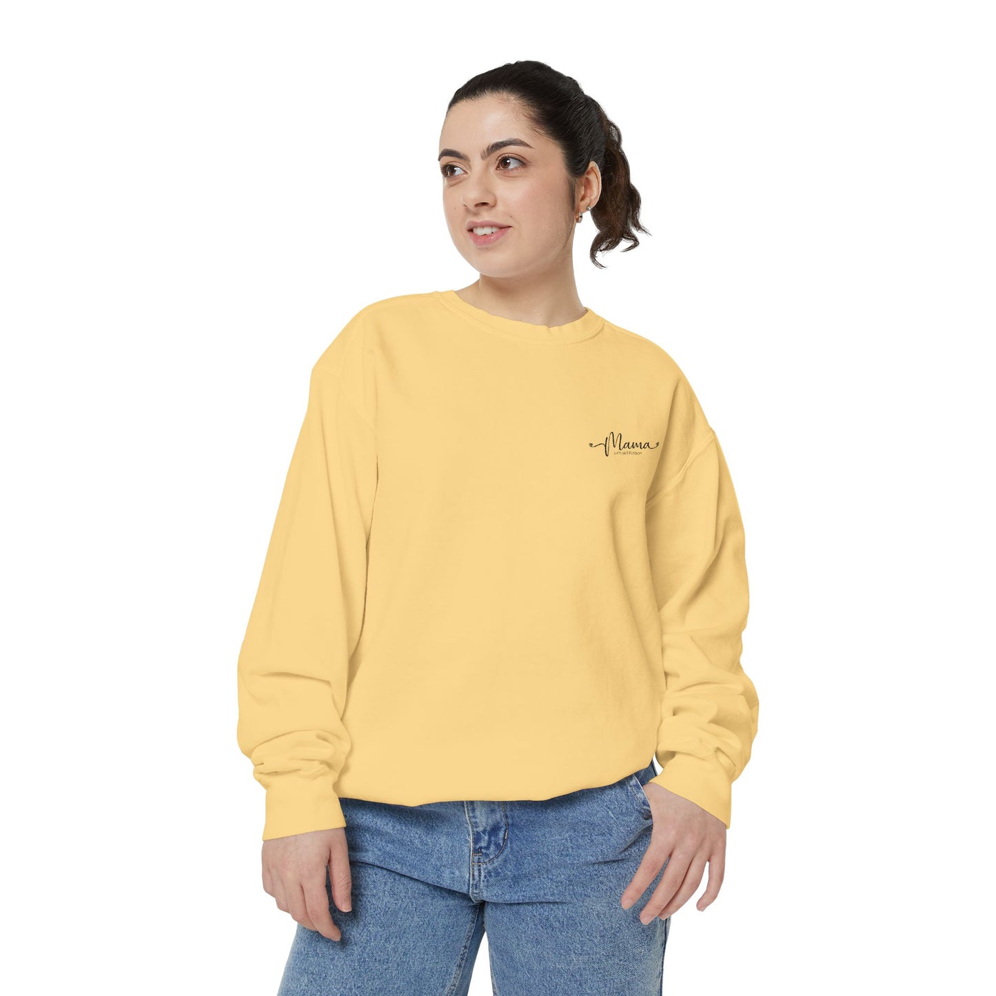 Mother’s Day Sweatshirt Cozy Gift for Mom Unisex Garment-Dyed