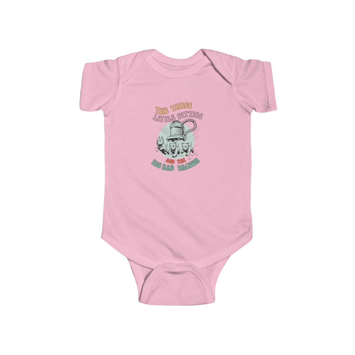 Infant Pitbull Onesie Adorable Dog Tee for Young Pitbull Lovers Fine Jersey Bodysuit