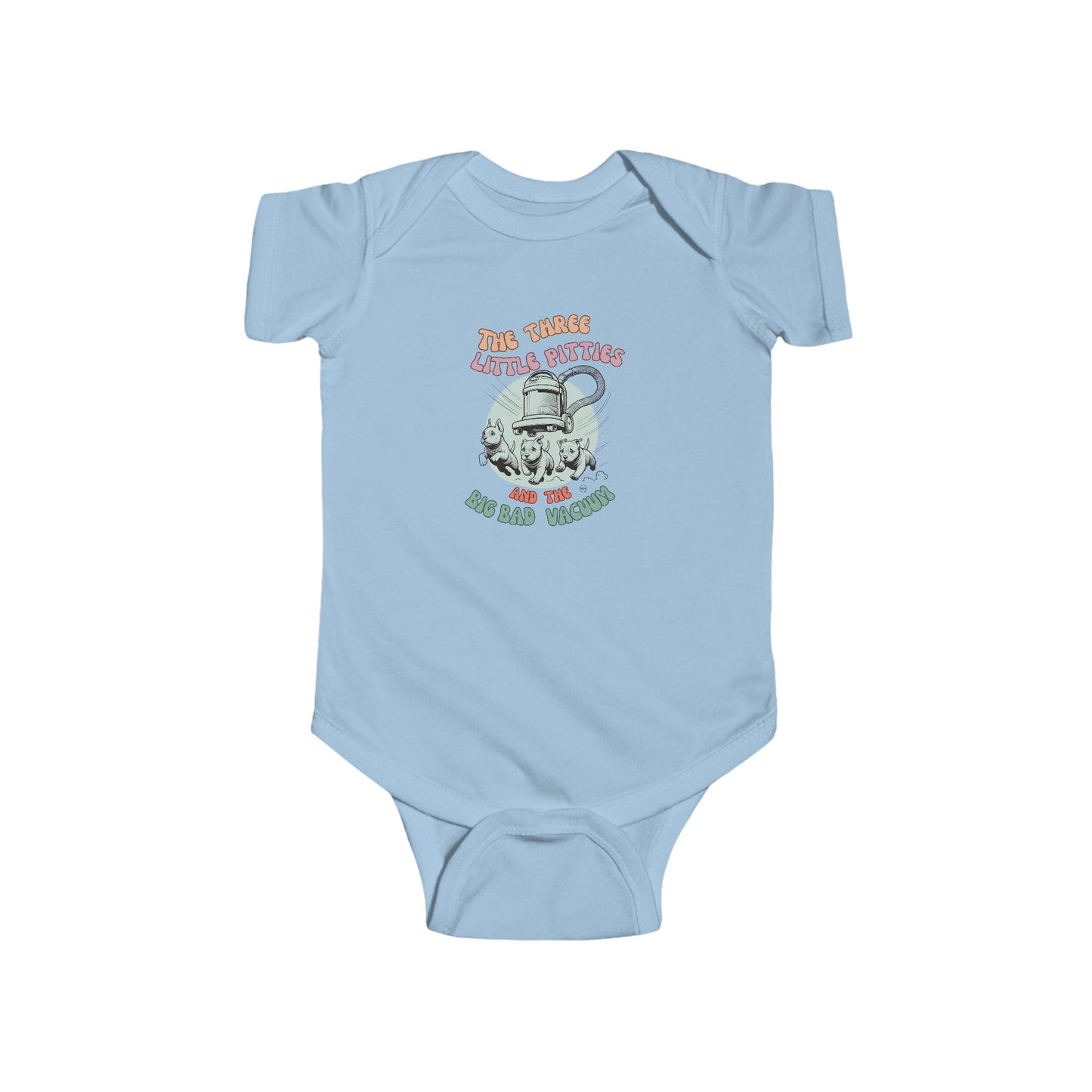 Infant Pitbull Onesie Adorable Dog Tee for Young Pitbull Lovers Fine Jersey Bodysuit