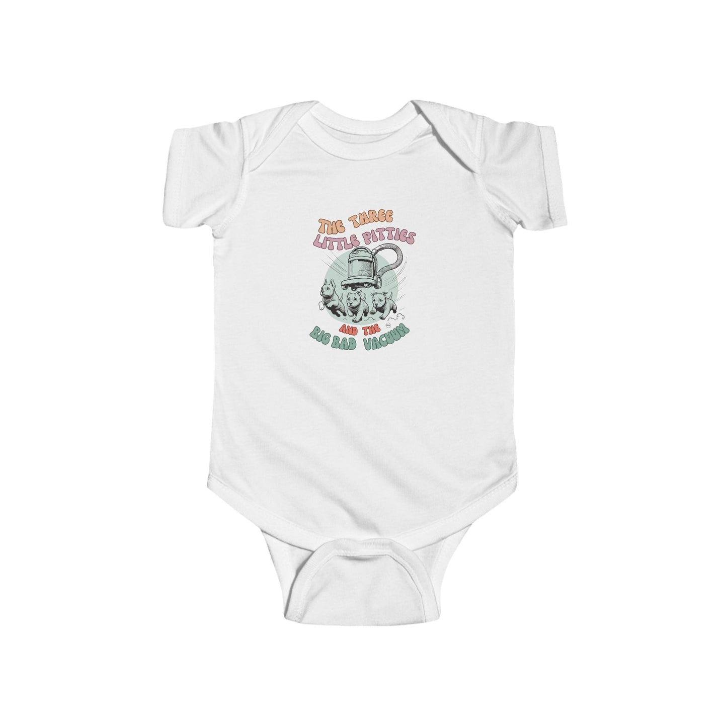 Infant Pitbull Onesie Adorable Dog Tee for Young Pitbull Lovers Fine Jersey Bodysuit
