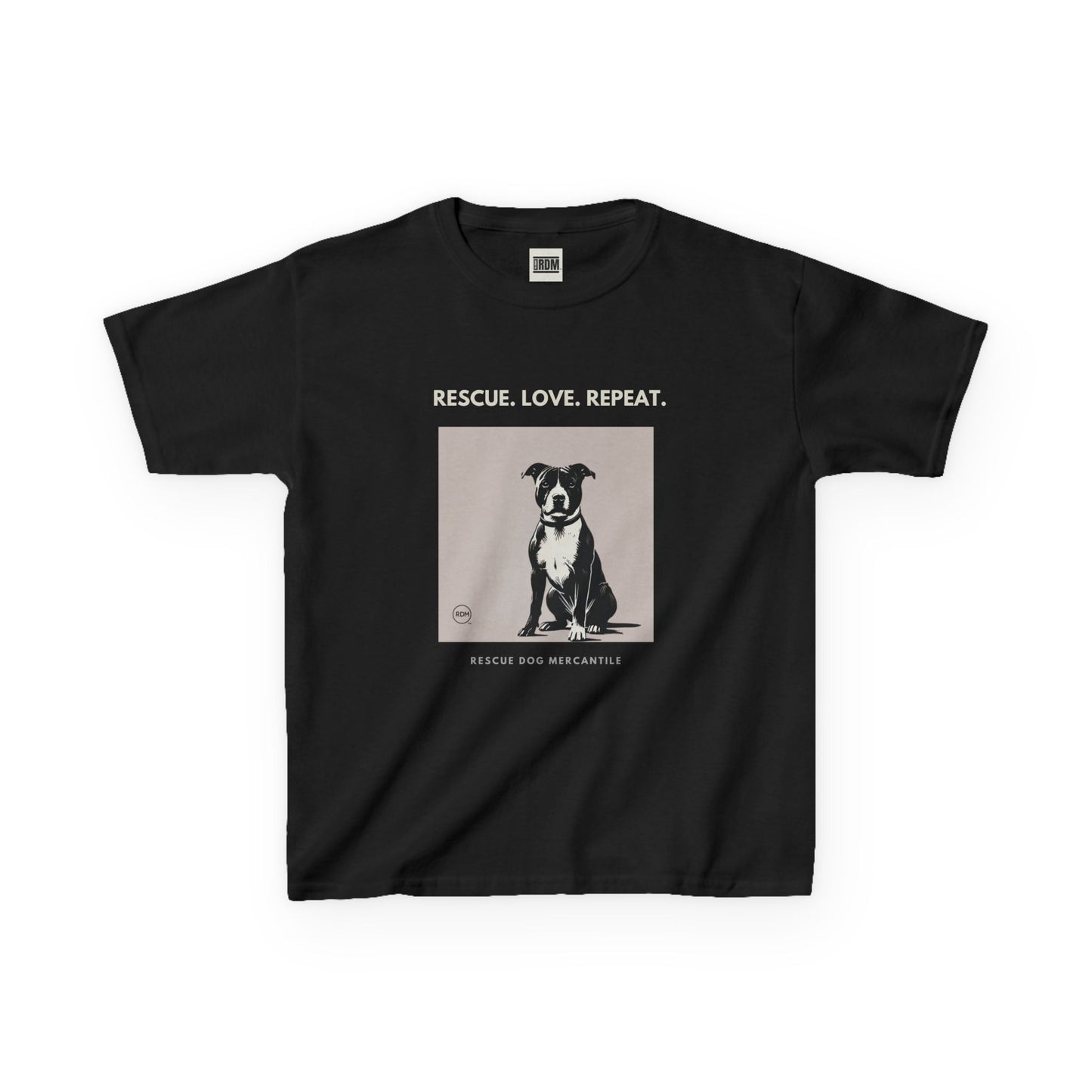 Dogs Make Life Better Kids Heavy Cotton™ Tee Dog Family