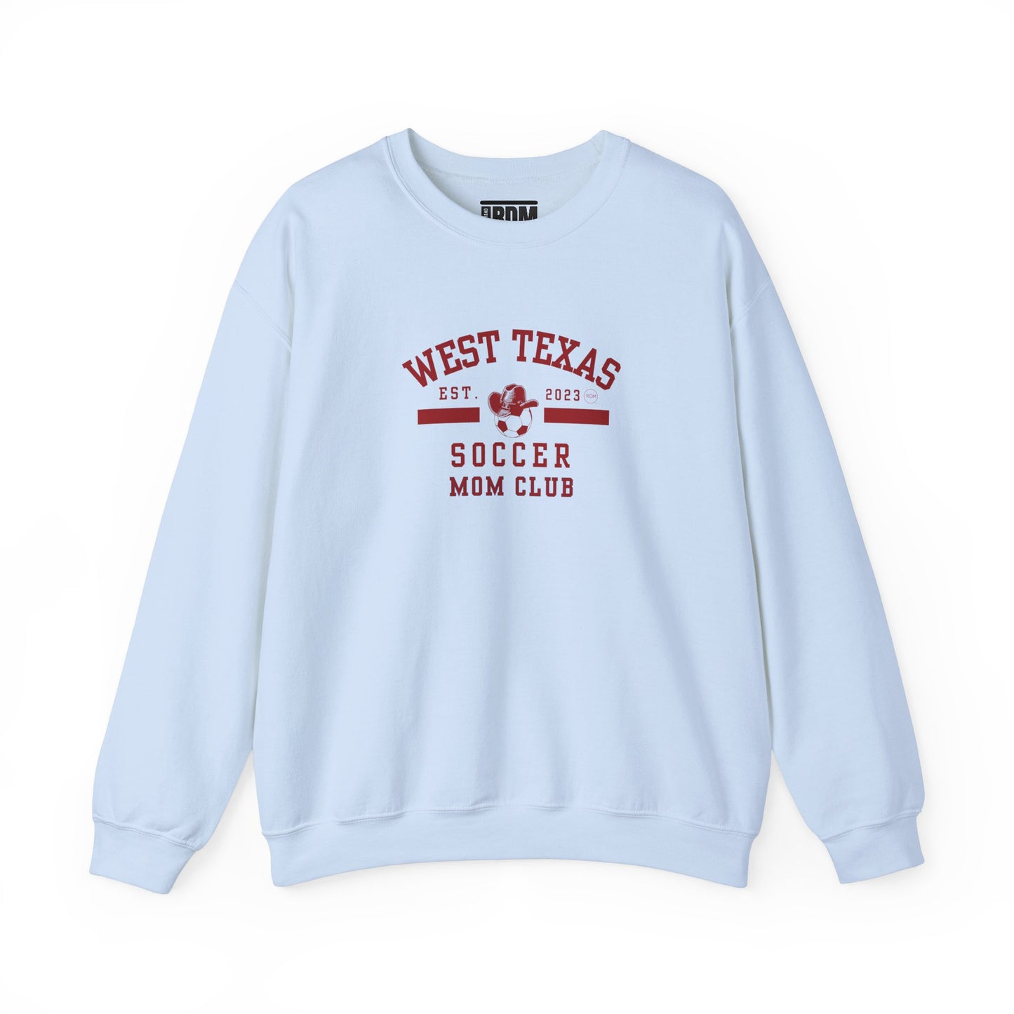 West Texas Soccer Mom Red Letters Unisex Heavy Blend™ Crewneck Sweatshirt