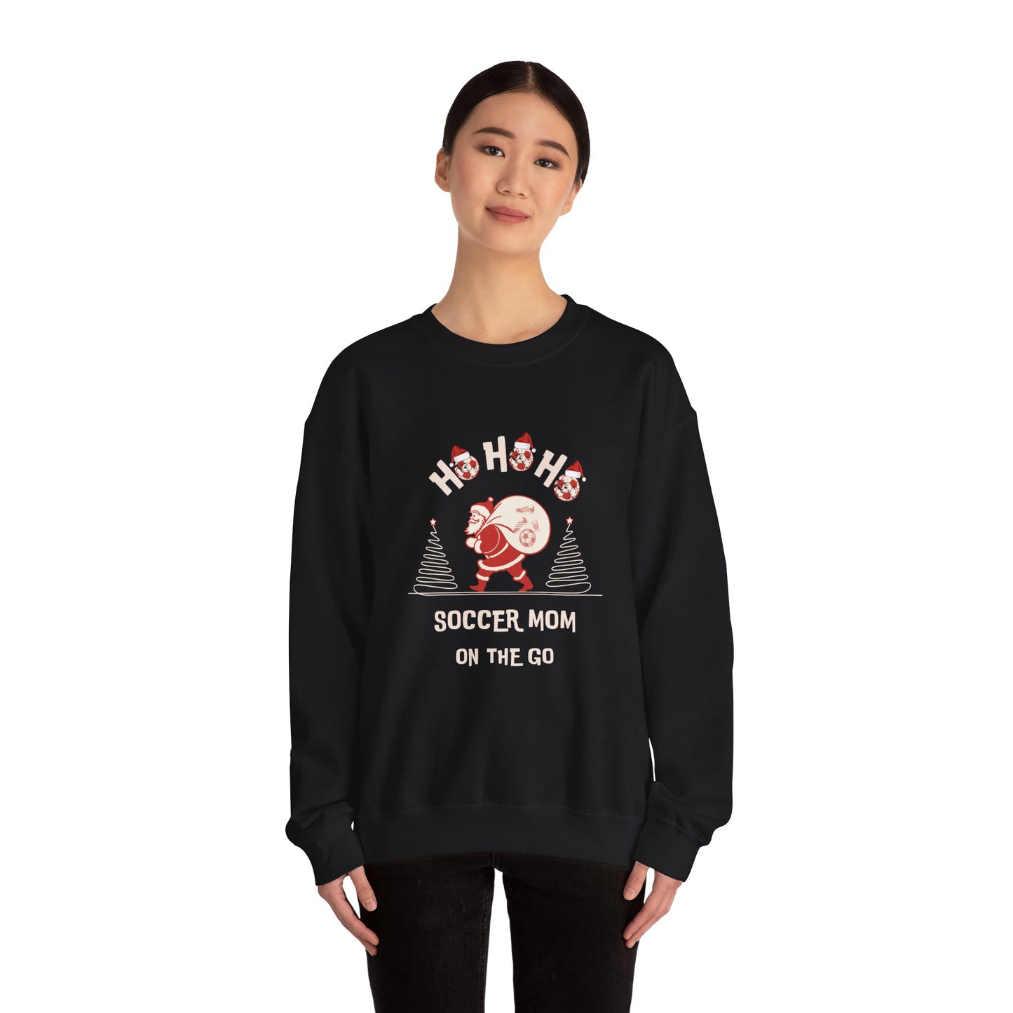 Ho Ho Ho Soccer Season Sweatshirt Unisex Heavy Blend™ Crewneck Sweatshirt