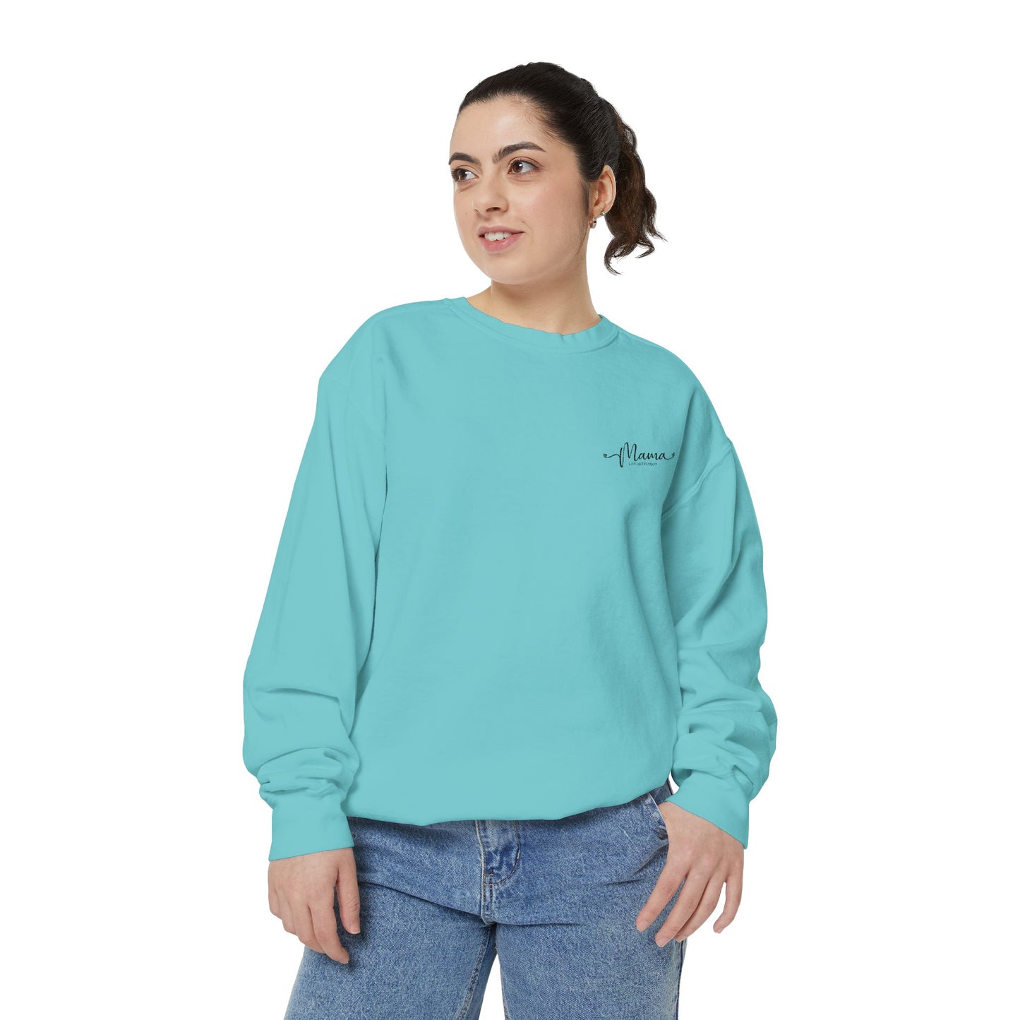 Mother’s Day Sweatshirt Cozy Gift for Mom Unisex Garment-Dyed