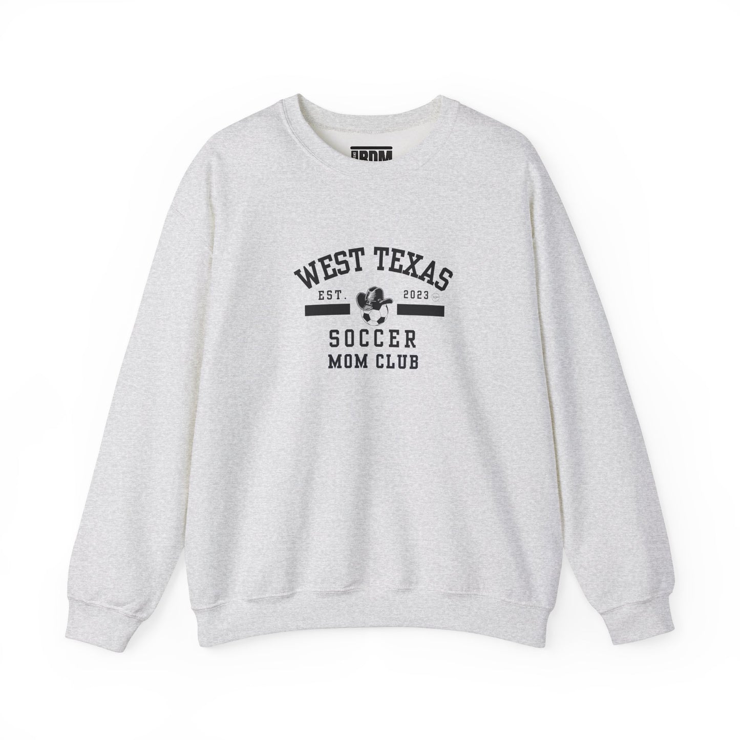 West Texas Soccer Mom Black Letters Unisex Heavy Blend™ Crewneck Sweatshirt