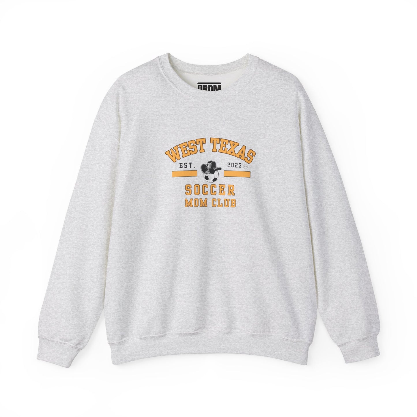West Texas Soccer Mom Yellow Letters Unisex Heavy Blend™ Crewneck Sweatshirt