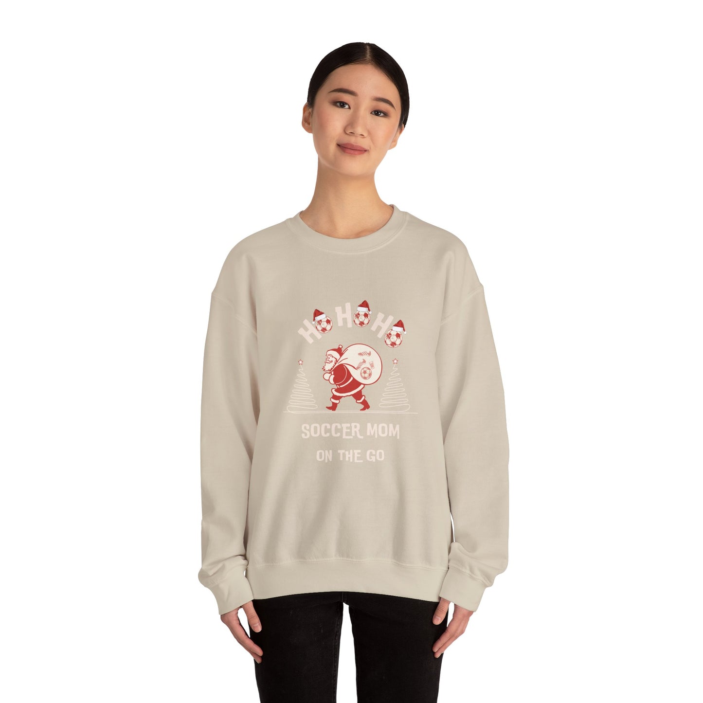Ho Ho Ho Soccer Season Sweatshirt Unisex Heavy Blend™ Crewneck Sweatshirt