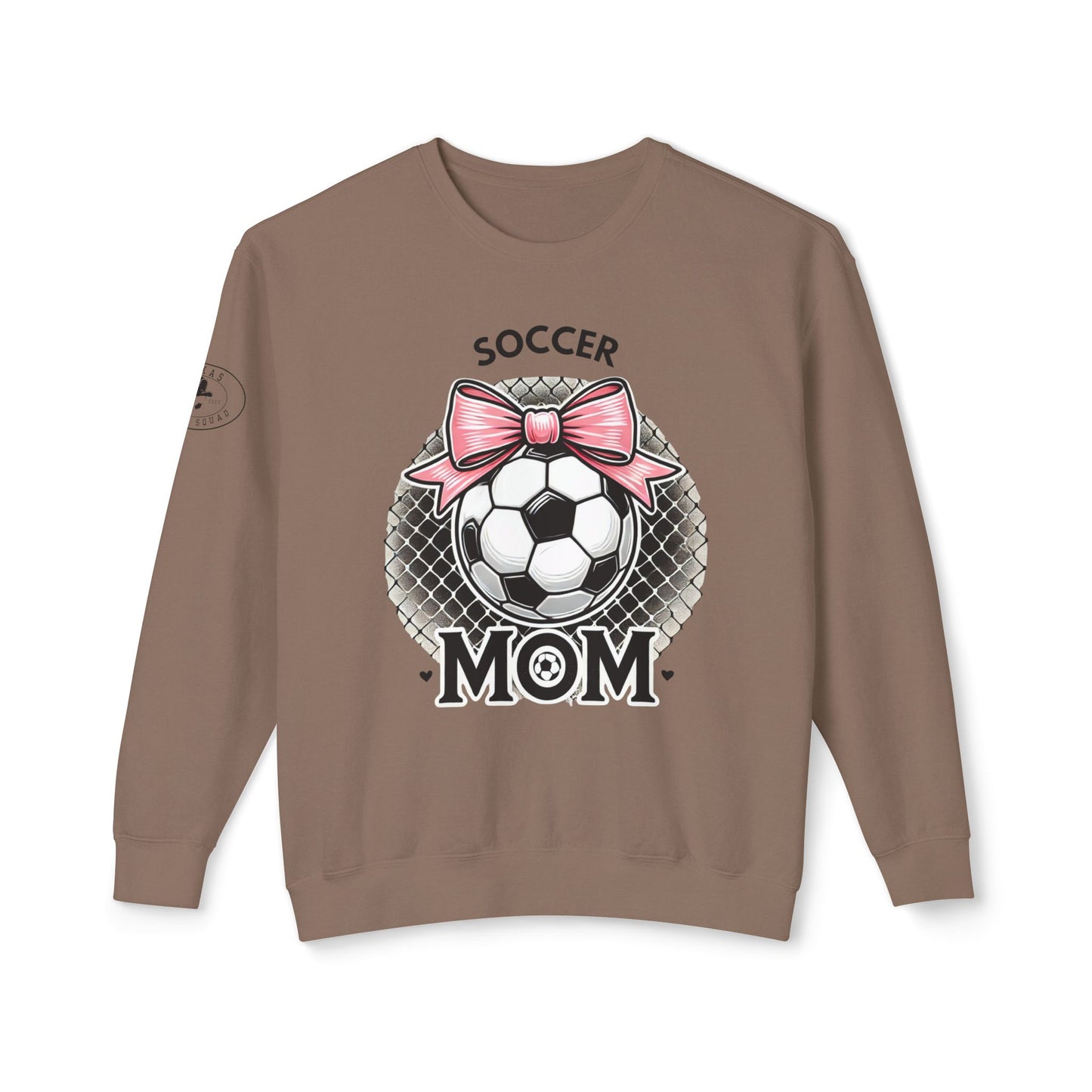 Soccer Mom Unisex Lightweight Crewneck Sweatshirt, Soccer shirt