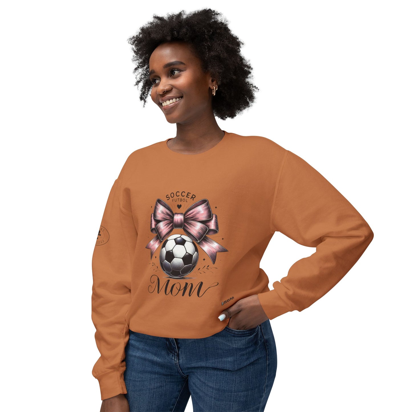 Soccer Mom Unisex Lightweight Crewneck Sweatshirt, Soccer shirt