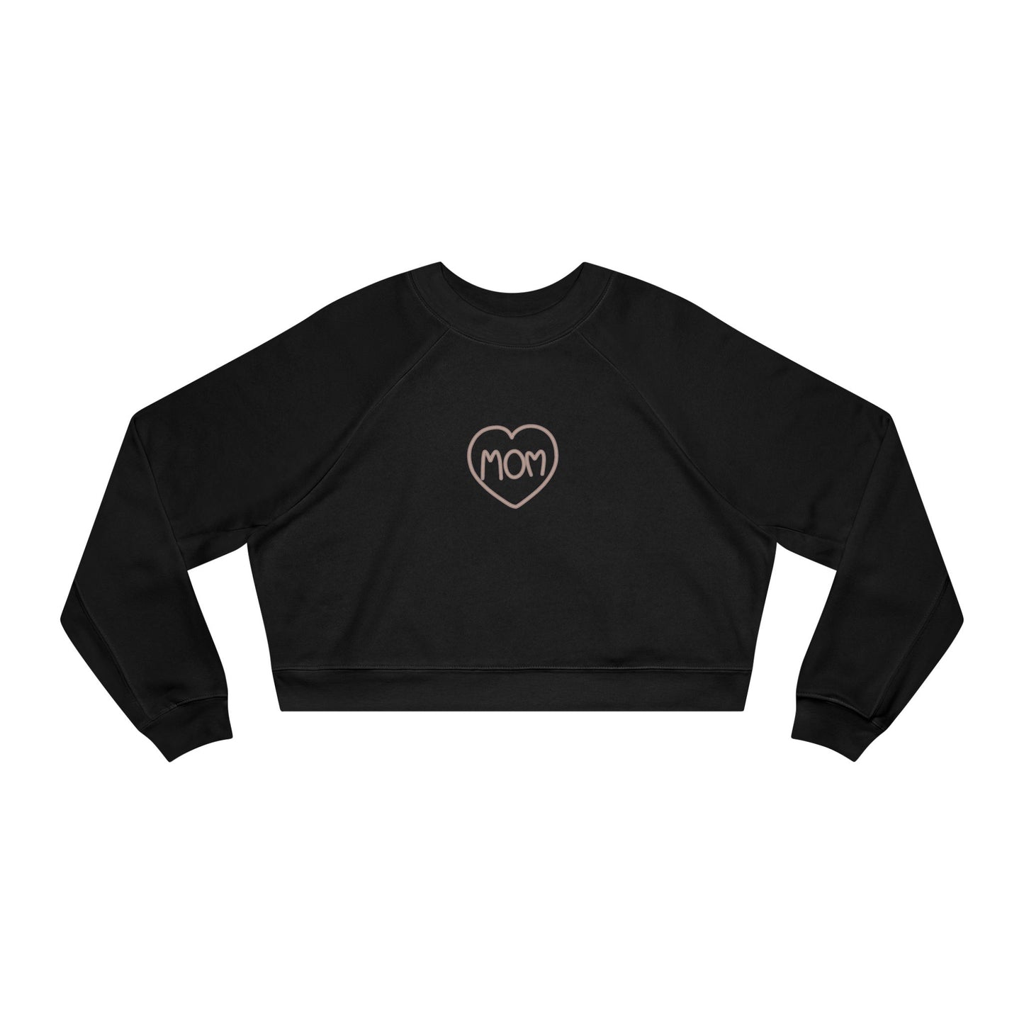 Mother’s Day Cropped Fleece Pullover Sweatshirt Cozy Gift for Mom Stylish & Heartfelt