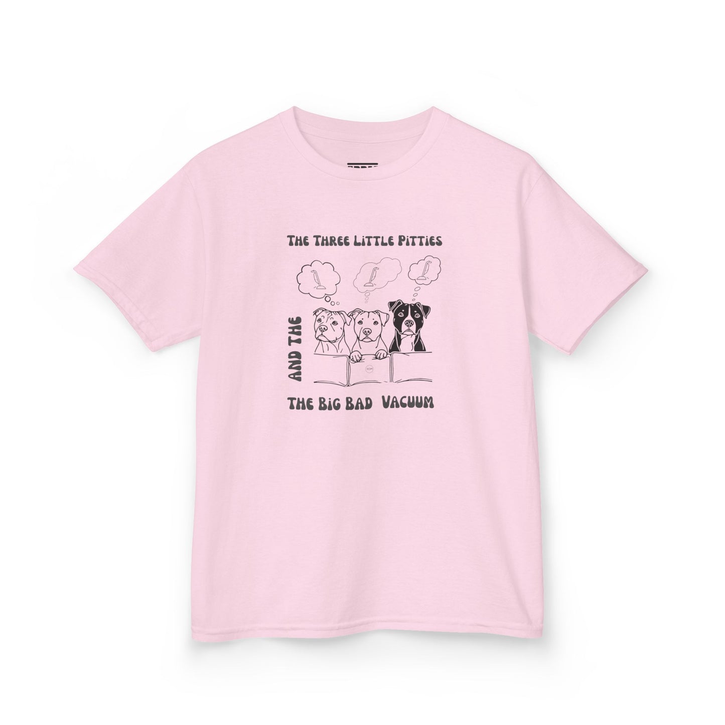 Kids Pitbull Heavy Cotton T-Shirt – Adorable Dog Tee for Young Pitbull Lovers