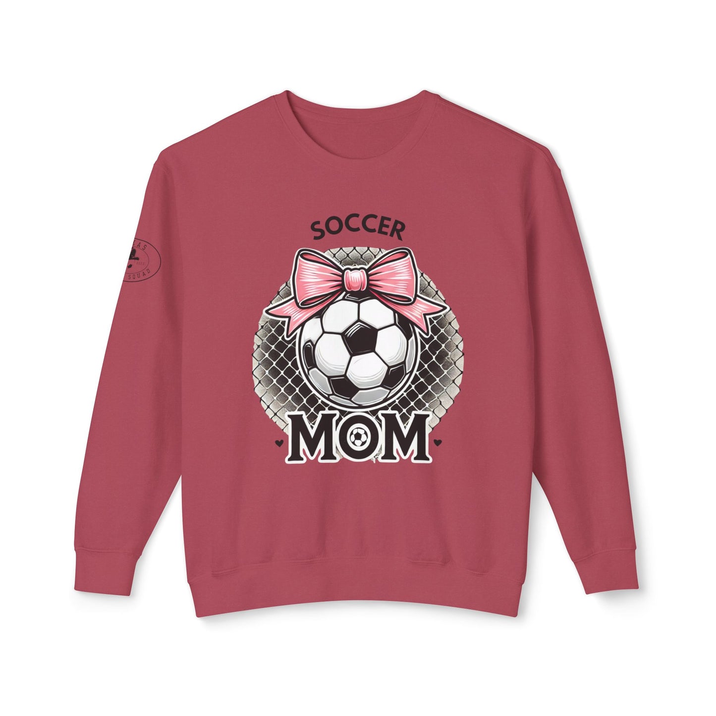 Soccer Mom Unisex Lightweight Crewneck Sweatshirt, Soccer shirt