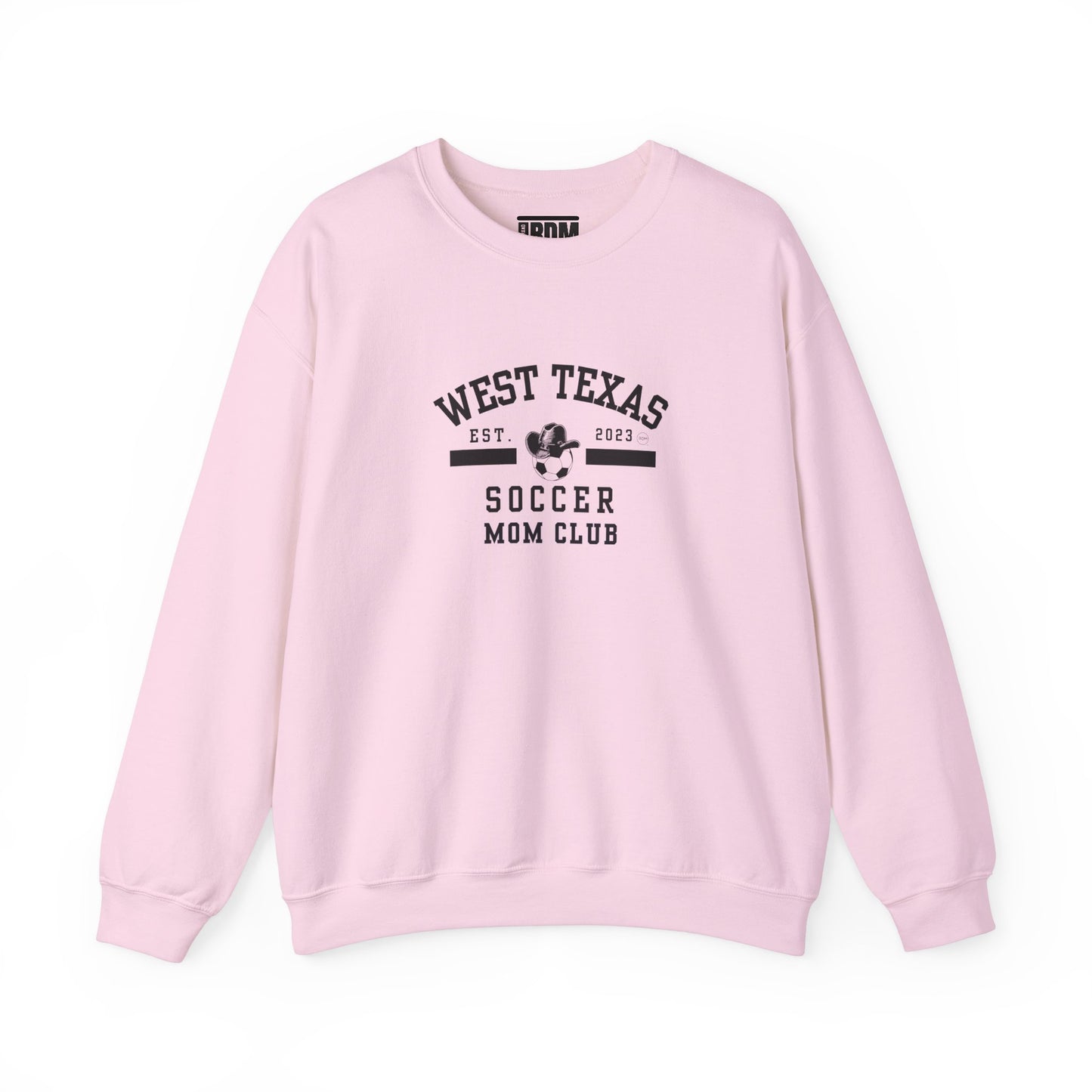 West Texas Soccer Mom Black Letters Unisex Heavy Blend™ Crewneck Sweatshirt
