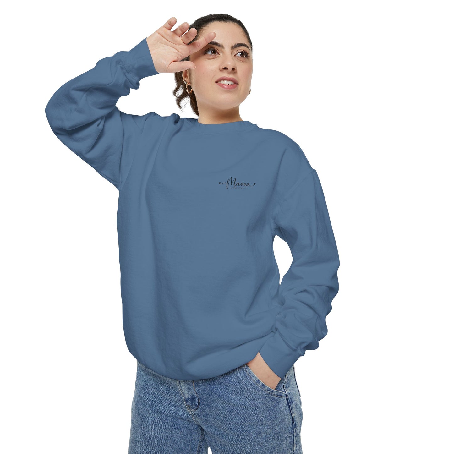 Mother’s Day Sweatshirt Cozy Gift for Mom Unisex Garment-Dyed