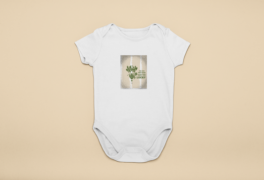 Infant Adorable Dog Onesie for Young Dog Lovers St Patrick's Day Fine Jersey Bodysuit