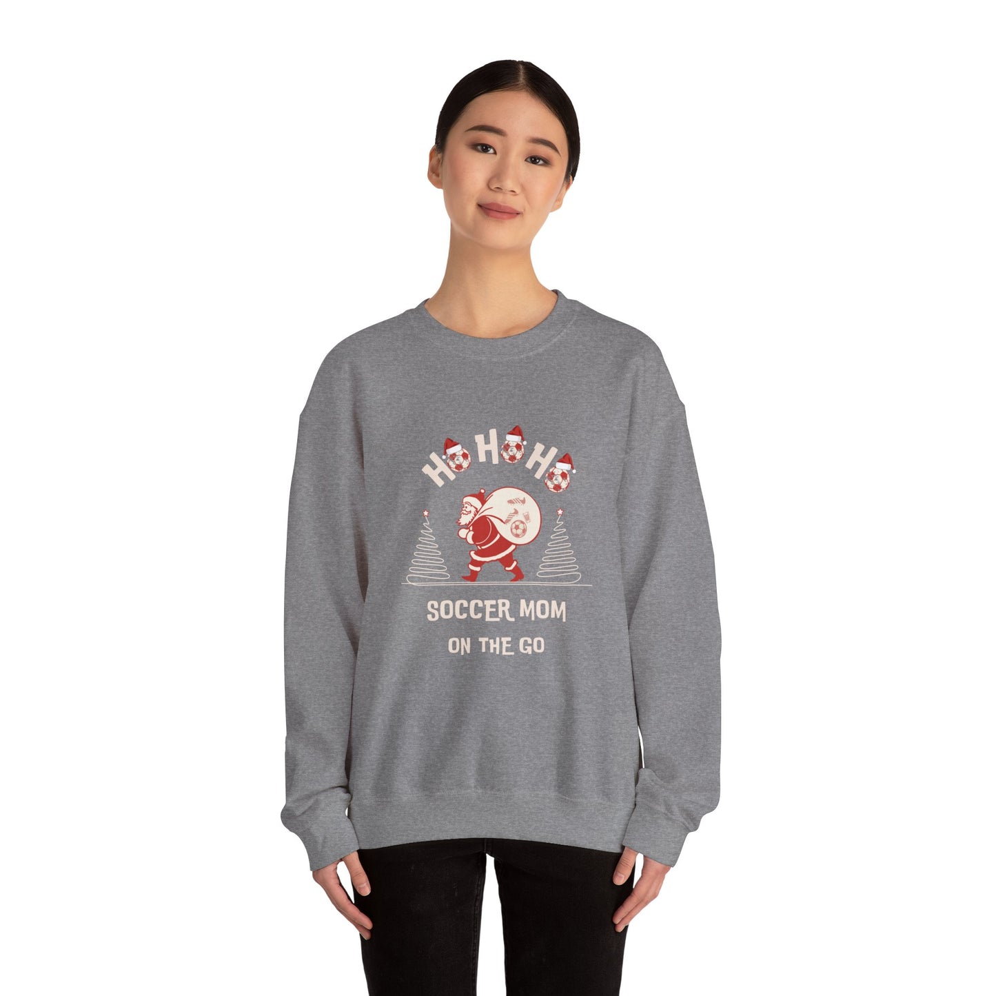 Ho Ho Ho Soccer Season Sweatshirt Unisex Heavy Blend™ Crewneck Sweatshirt