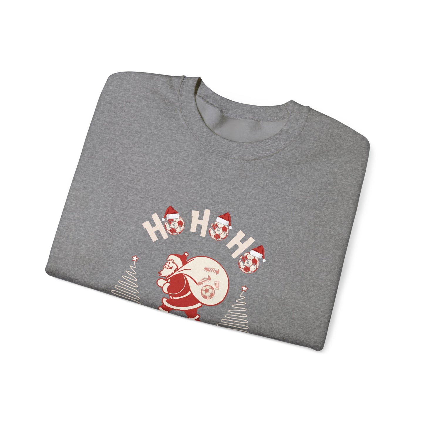 Ho Ho Ho Soccer Season Sweatshirt Unisex Heavy Blend™ Crewneck Sweatshirt