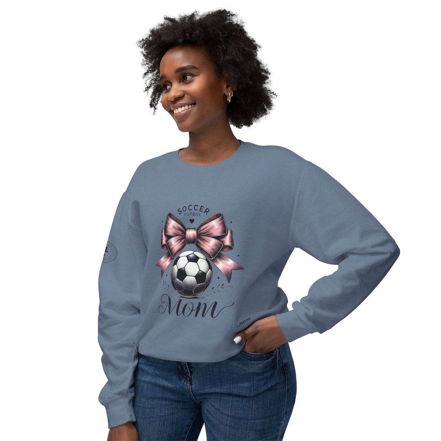 Soccer Mom Unisex Lightweight Crewneck Sweatshirt, Soccer shirt