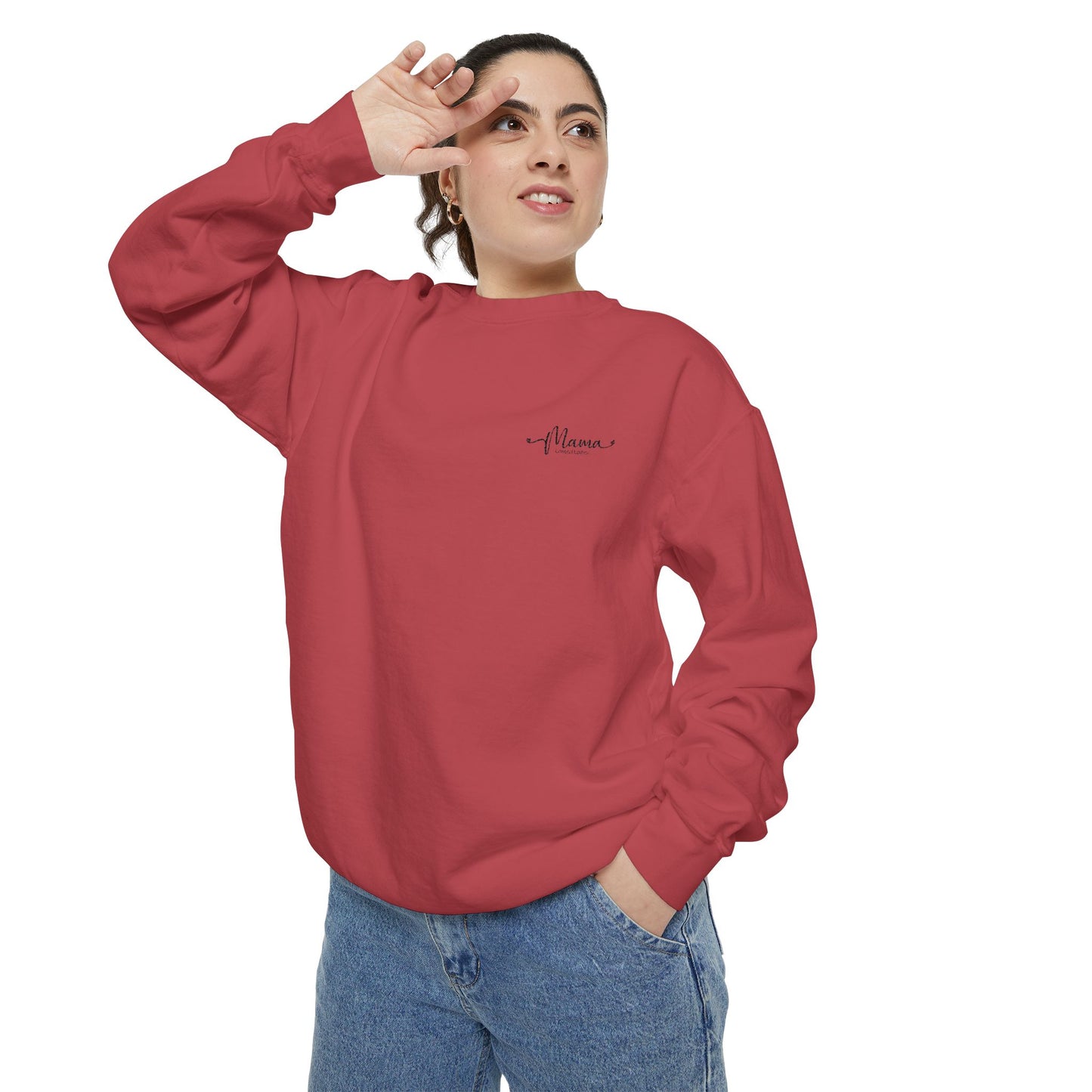 Mother’s Day Sweatshirt Cozy Gift for Mom Unisex Garment-Dyed