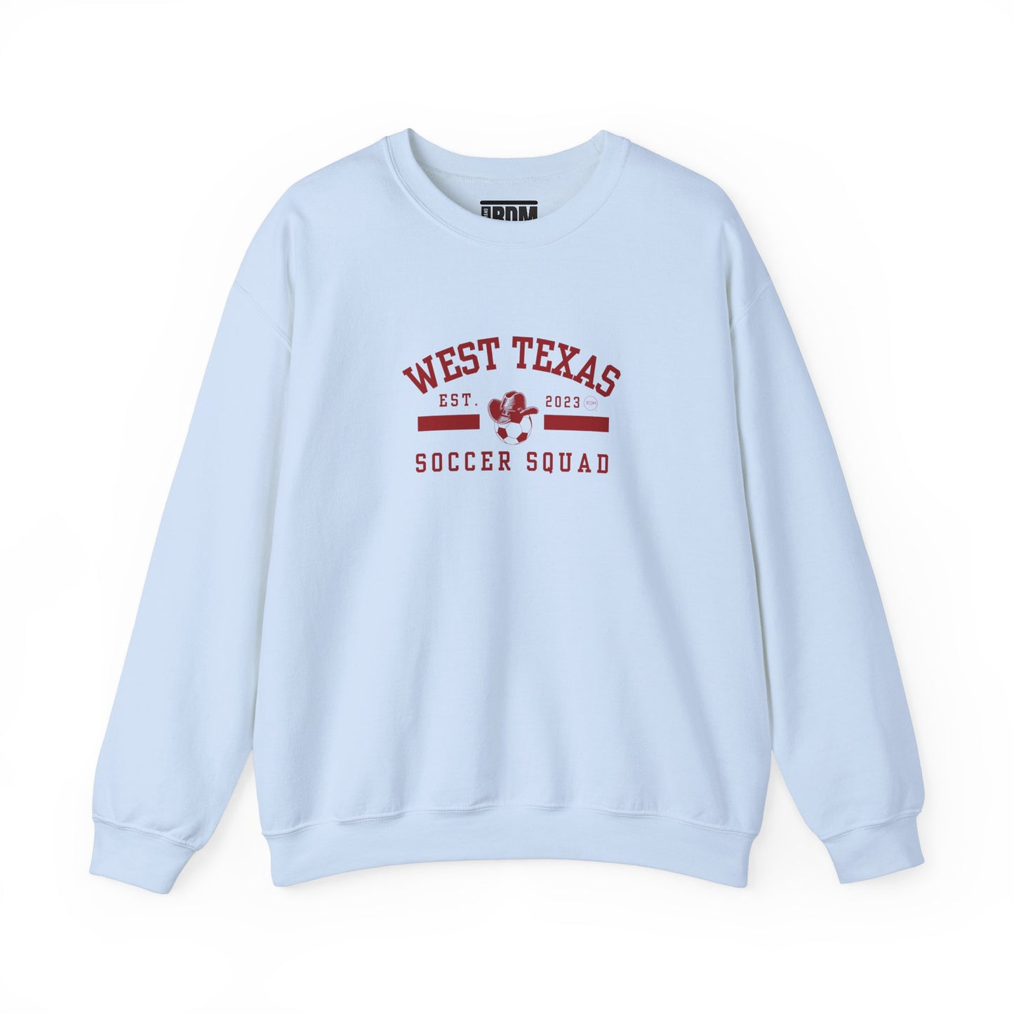 West Texas Soccer Squad Red Letters Unisex Heavy Blend™ Crewneck Sweatshirt