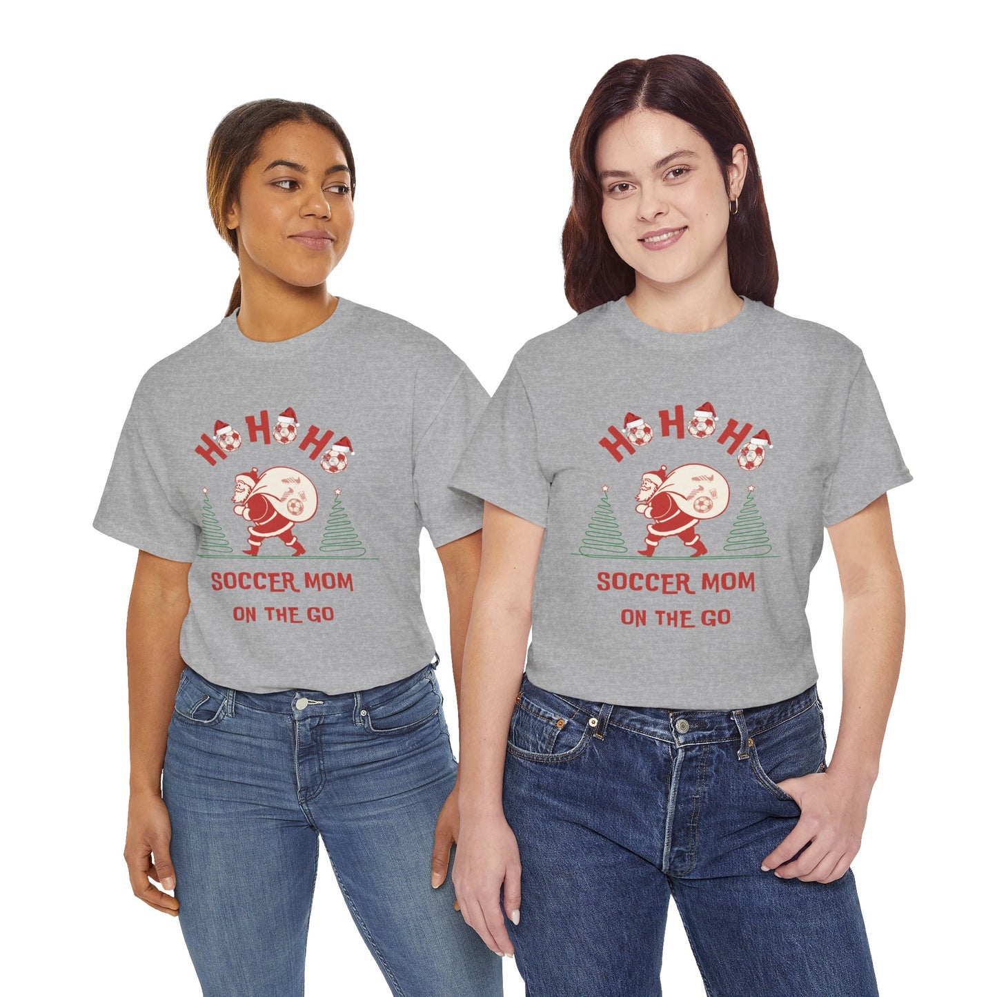 Ho Ho Ho Soccer Mom on the Go Christmas Shirt Holiday