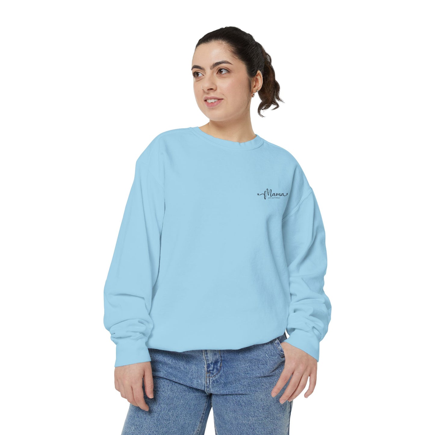 Mother’s Day Sweatshirt Cozy Gift for Mom Unisex Garment-Dyed