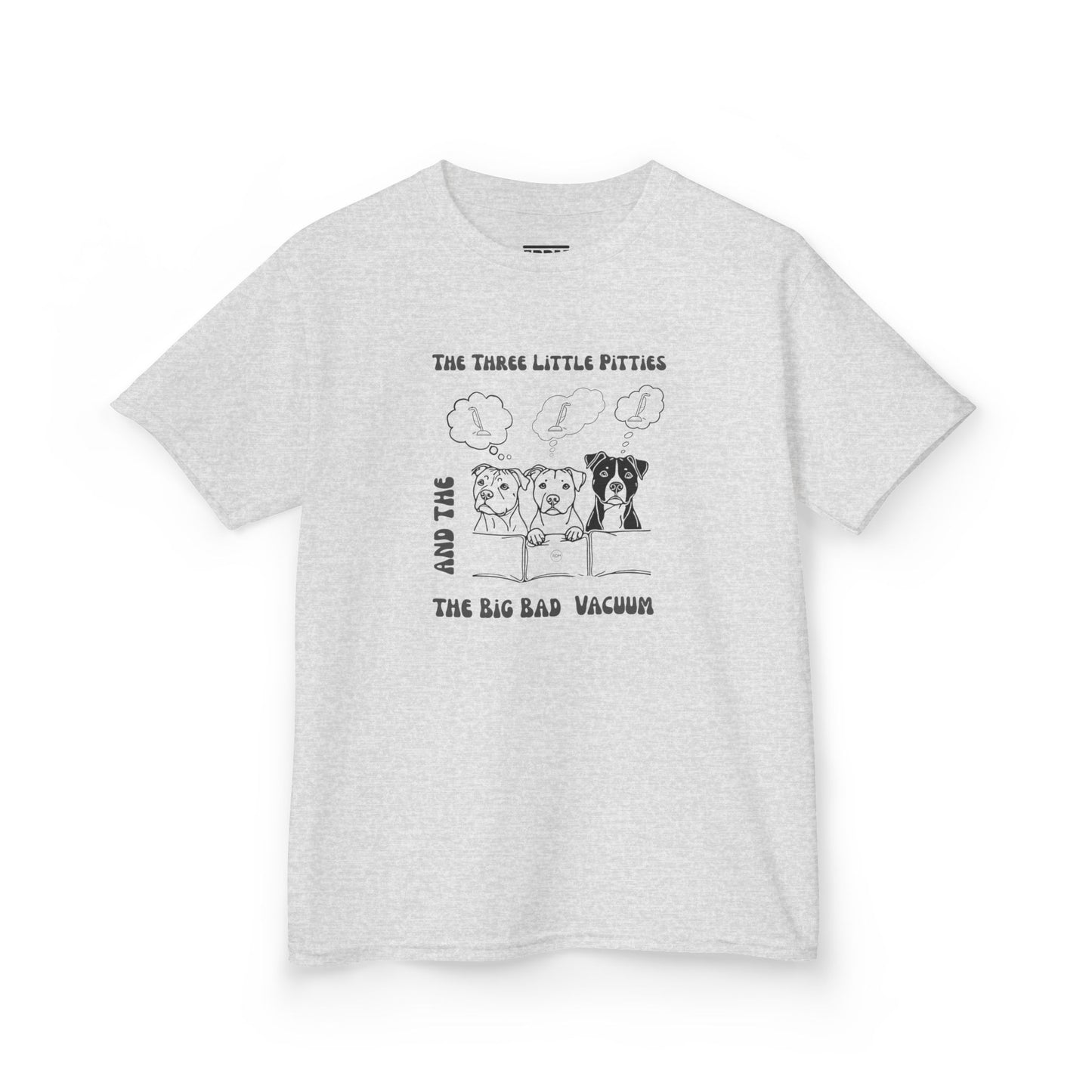 Kids Pitbull Heavy Cotton T-Shirt – Adorable Dog Tee for Young Pitbull Lovers