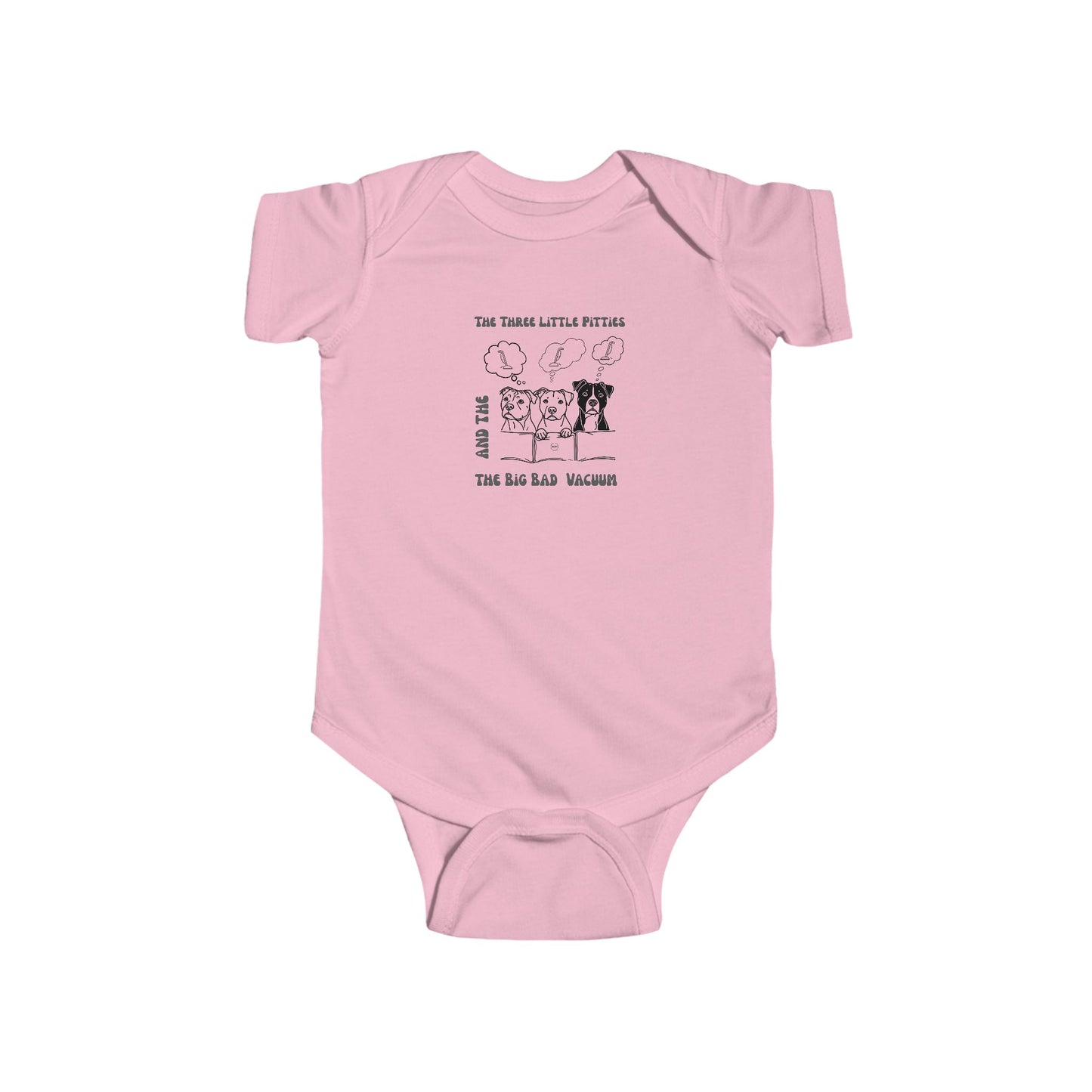 Infant Pitbull T-Shirt Adorable Dog Tee for Young Pitbull Lovers Fine Jersey Bodysuit