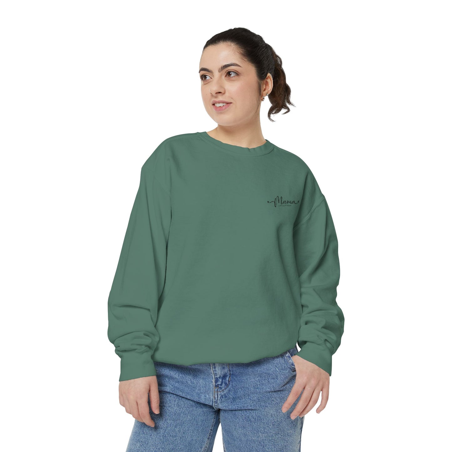 Mother’s Day Sweatshirt Cozy Gift for Mom Unisex Garment-Dyed