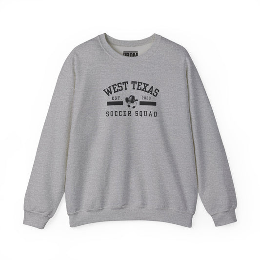 West Texas Soccer Squad Black Letters Unisex Heavy Blend™ Crewneck Sweatshirt
