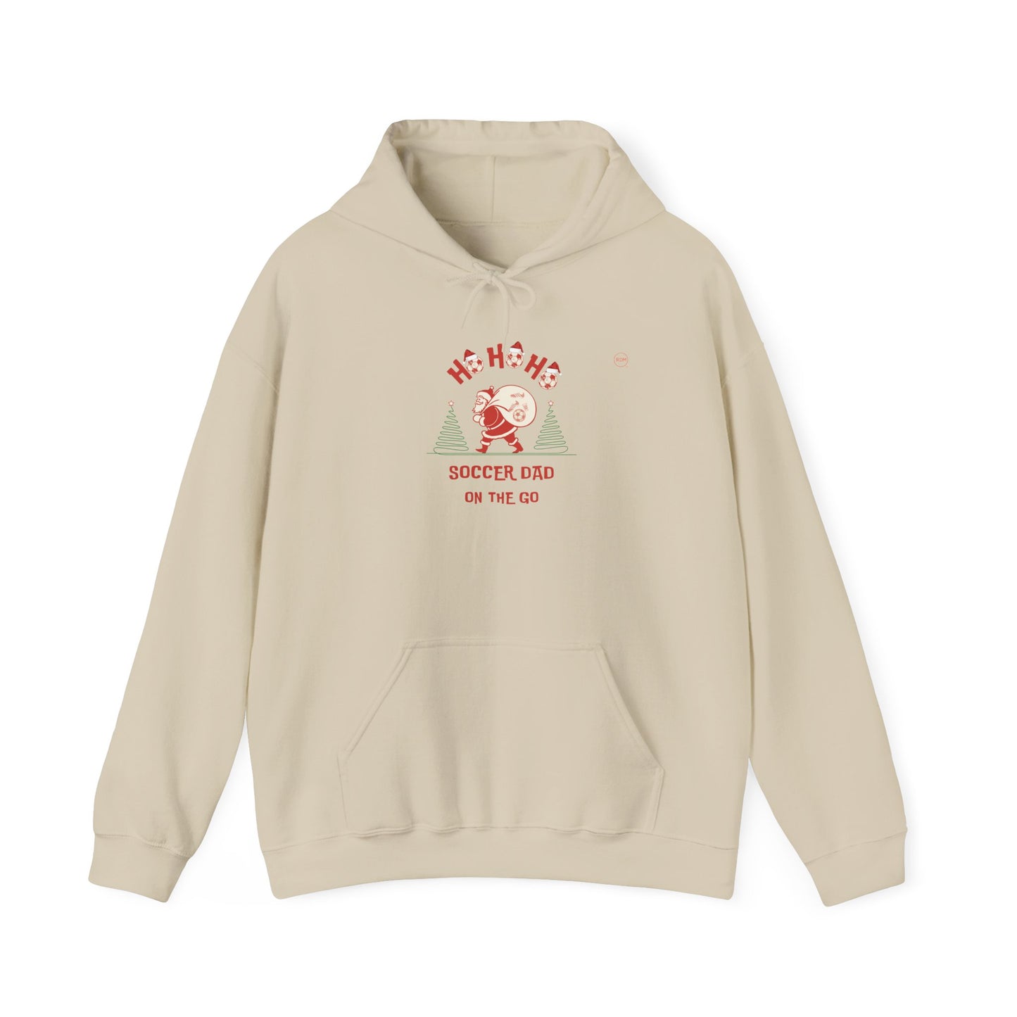Ho Ho Ho Soccer Dad on the Go Hoodie Christmas Theme