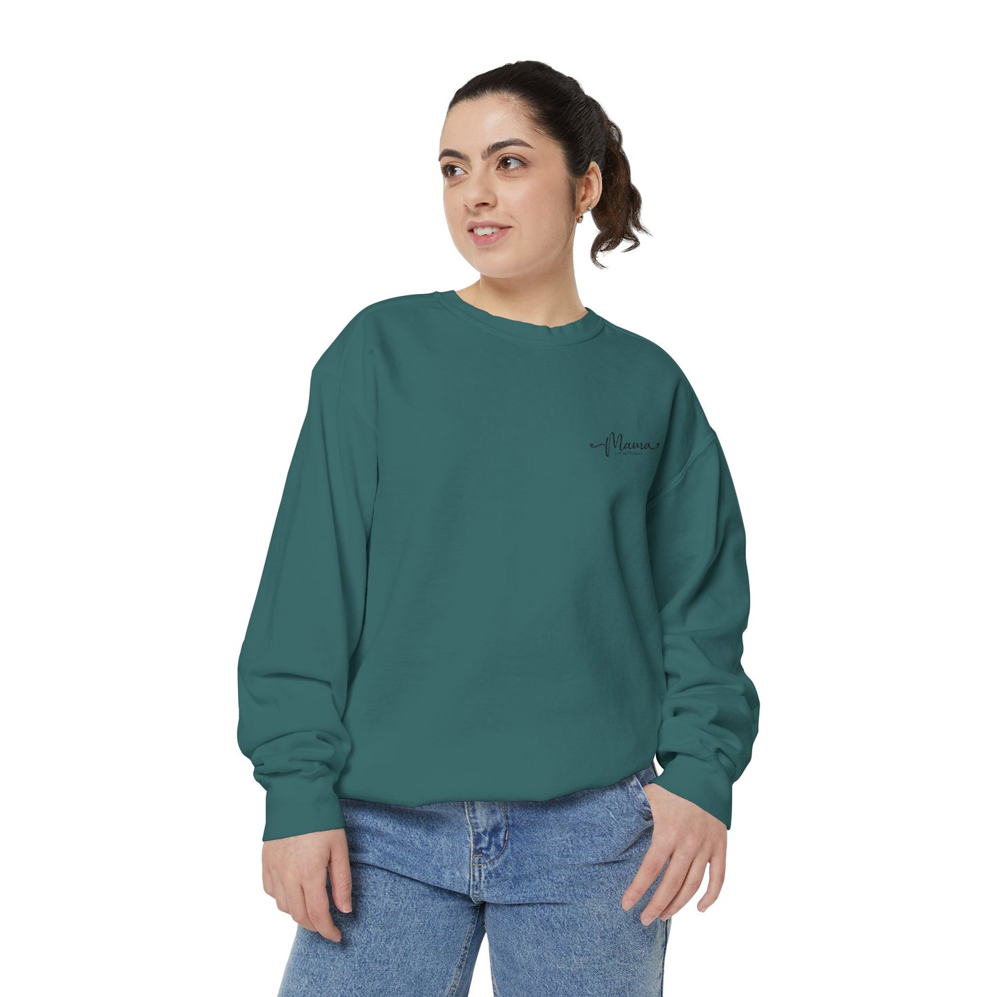 Mother’s Day Sweatshirt Cozy Gift for Mom Unisex Garment-Dyed