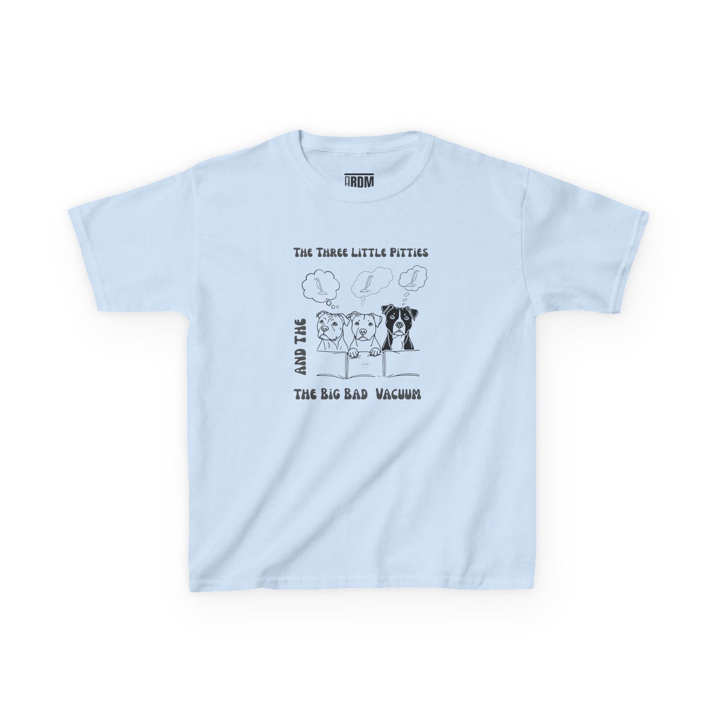 Kids Pitbull Heavy Cotton T-Shirt – Adorable Dog Tee for Young Pitbull Lovers