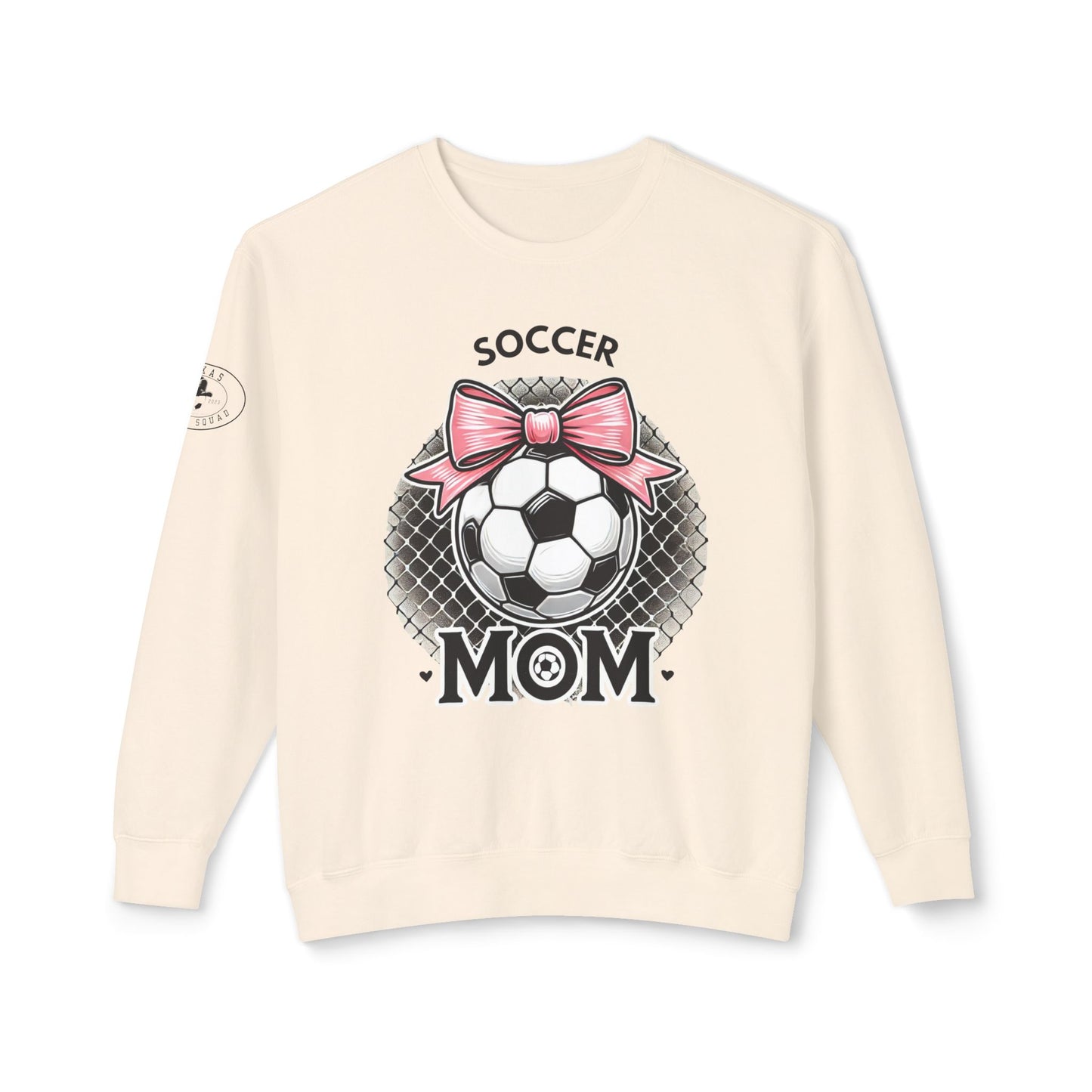 Soccer Mom Unisex Lightweight Crewneck Sweatshirt, Soccer shirt