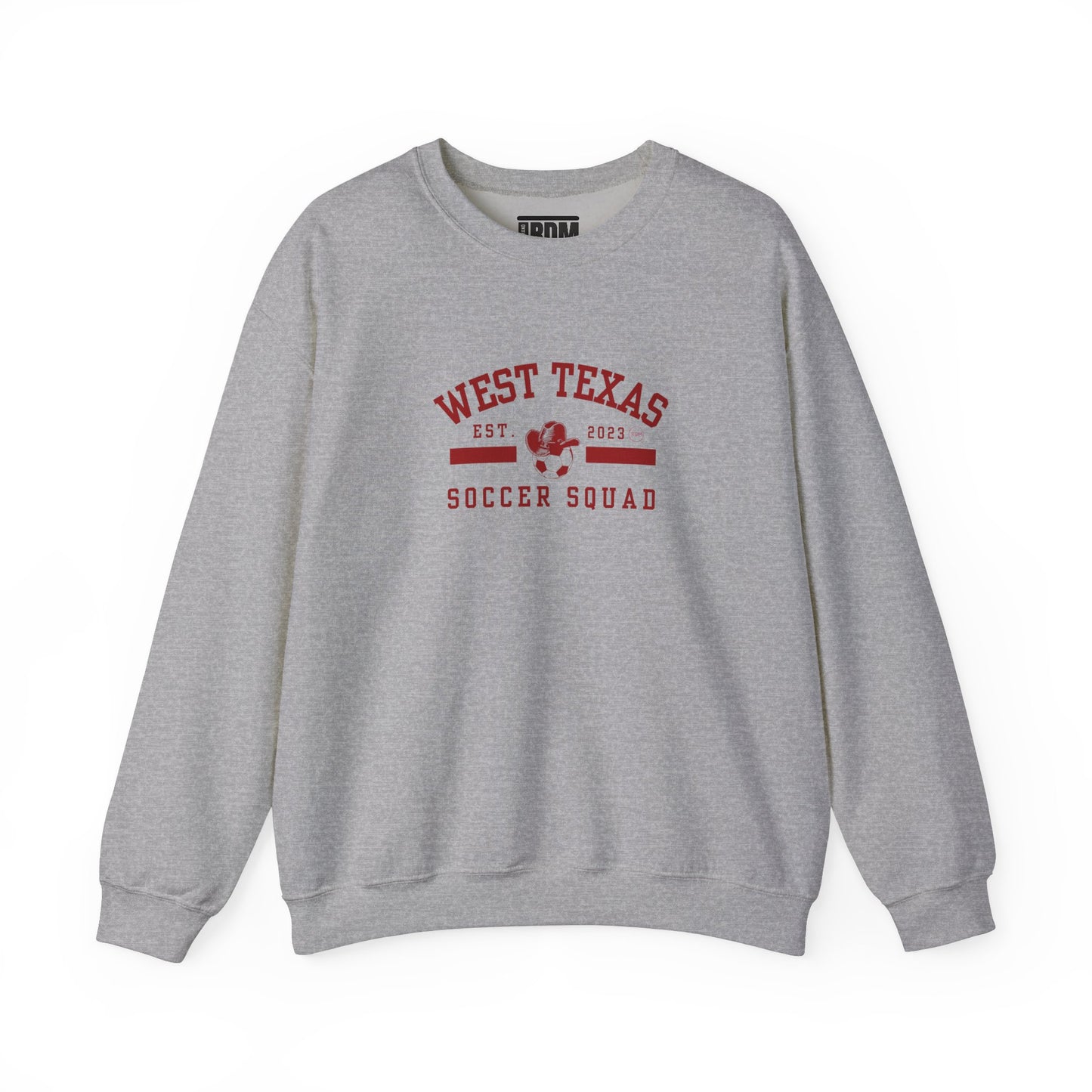 West Texas Soccer Squad Red Letters Unisex Heavy Blend™ Crewneck Sweatshirt
