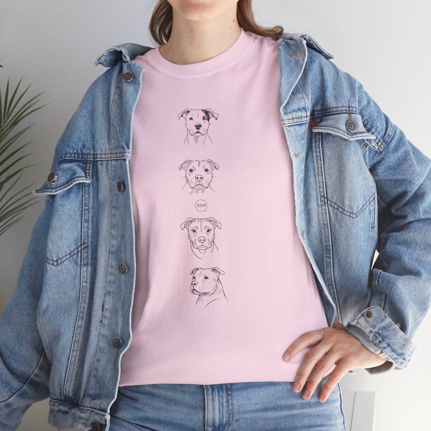 Premium Unisex Heavy Cotton Adult Pitbull T-Shirt – Bold Dog Lover Graphic Tee for Ultimate Comfort