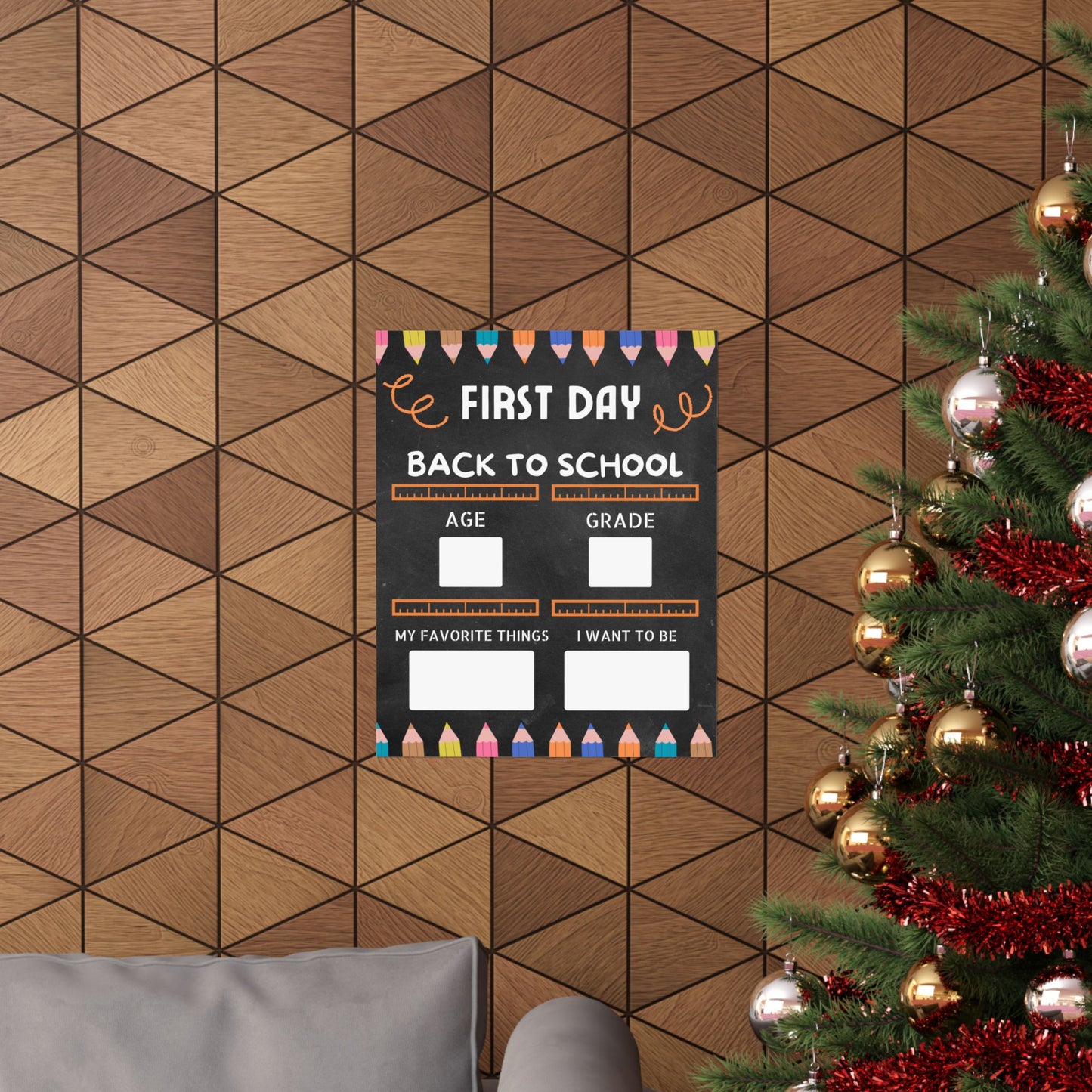 First Day Back to School Matte Vertical Posters