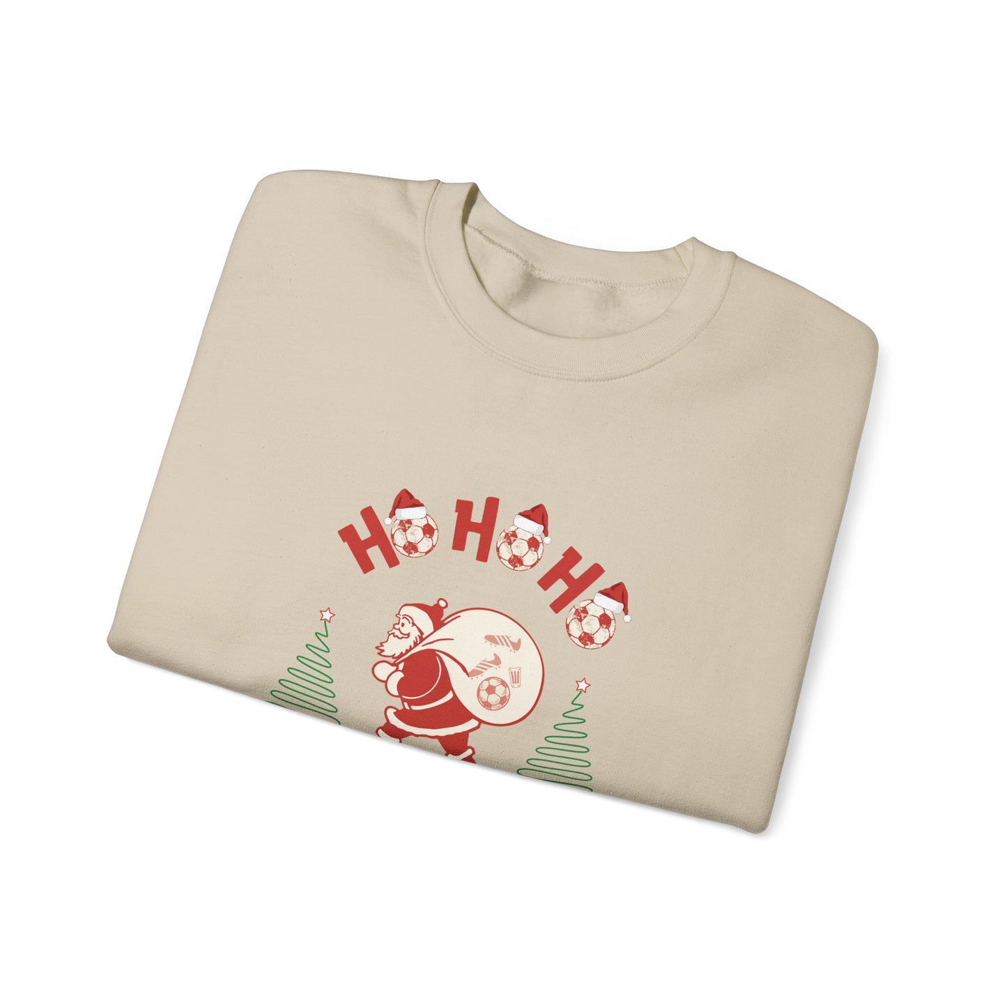 Ho Ho Ho Soccer Dad on the Go Season Soccer Sweatshirt Unisex Heavy Blend™ Crewneck Sweatshirt