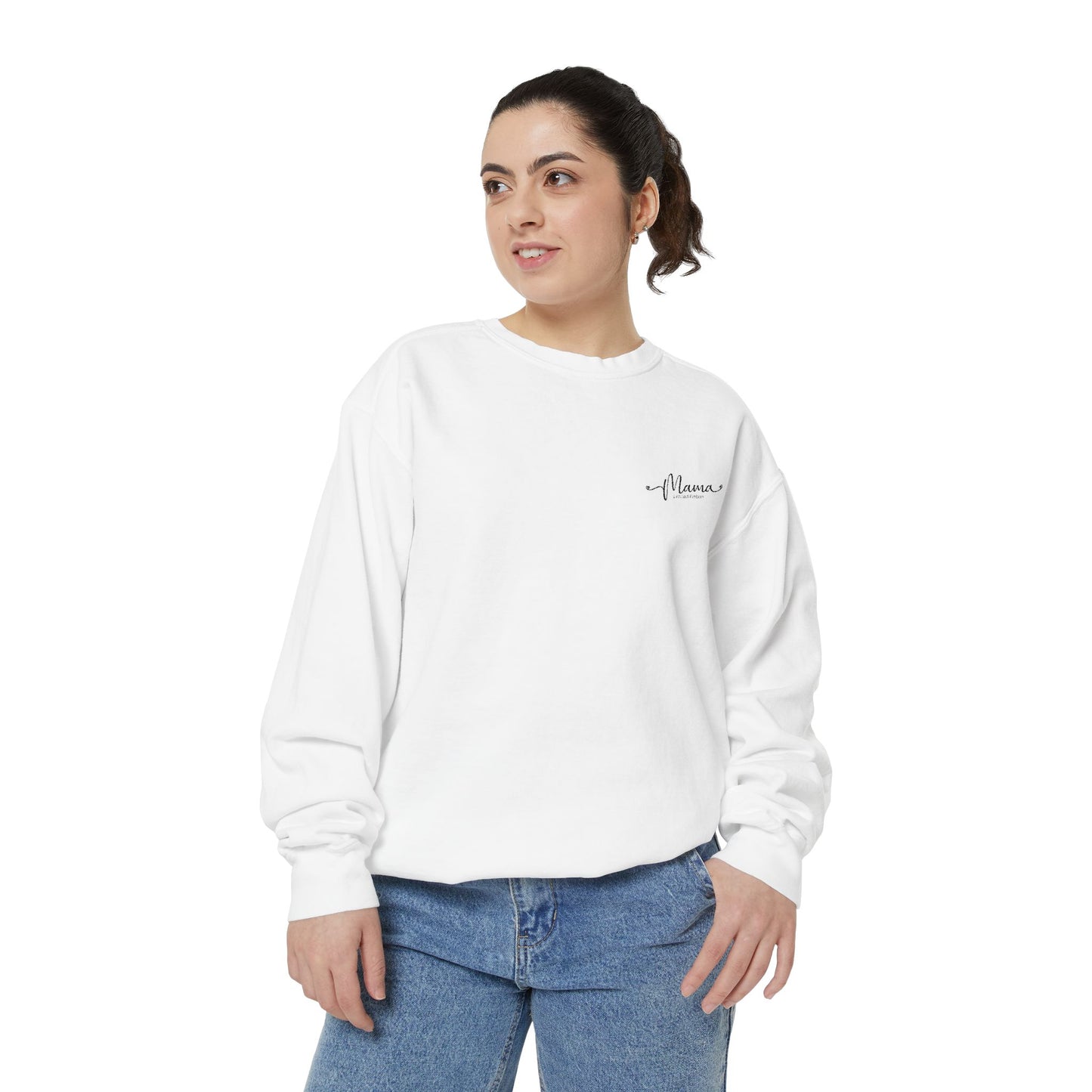 Mother’s Day Sweatshirt Cozy Gift for Mom Unisex Garment-Dyed